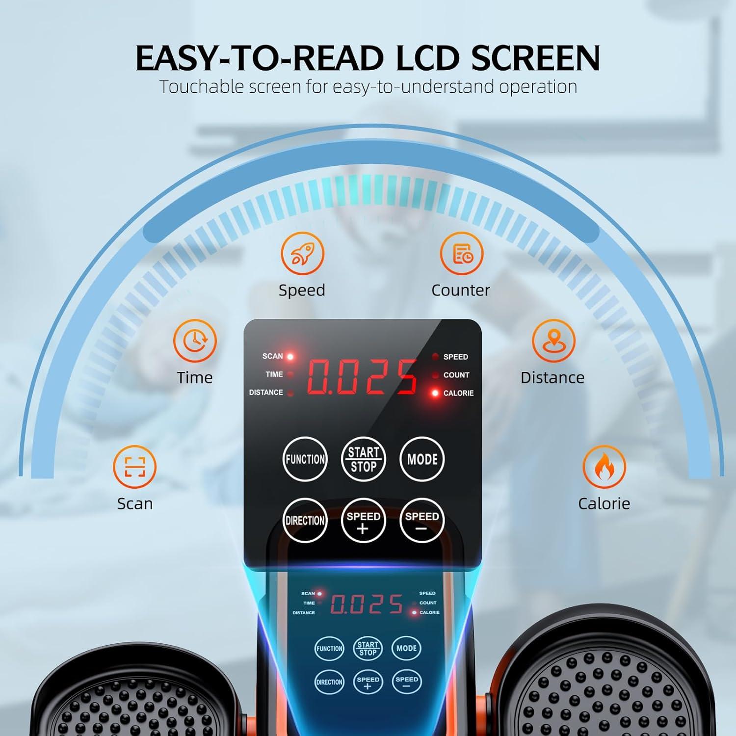 Elíptica Bajo Escritorio DUREXO EB-030 Silenciosa 12 Velocidades