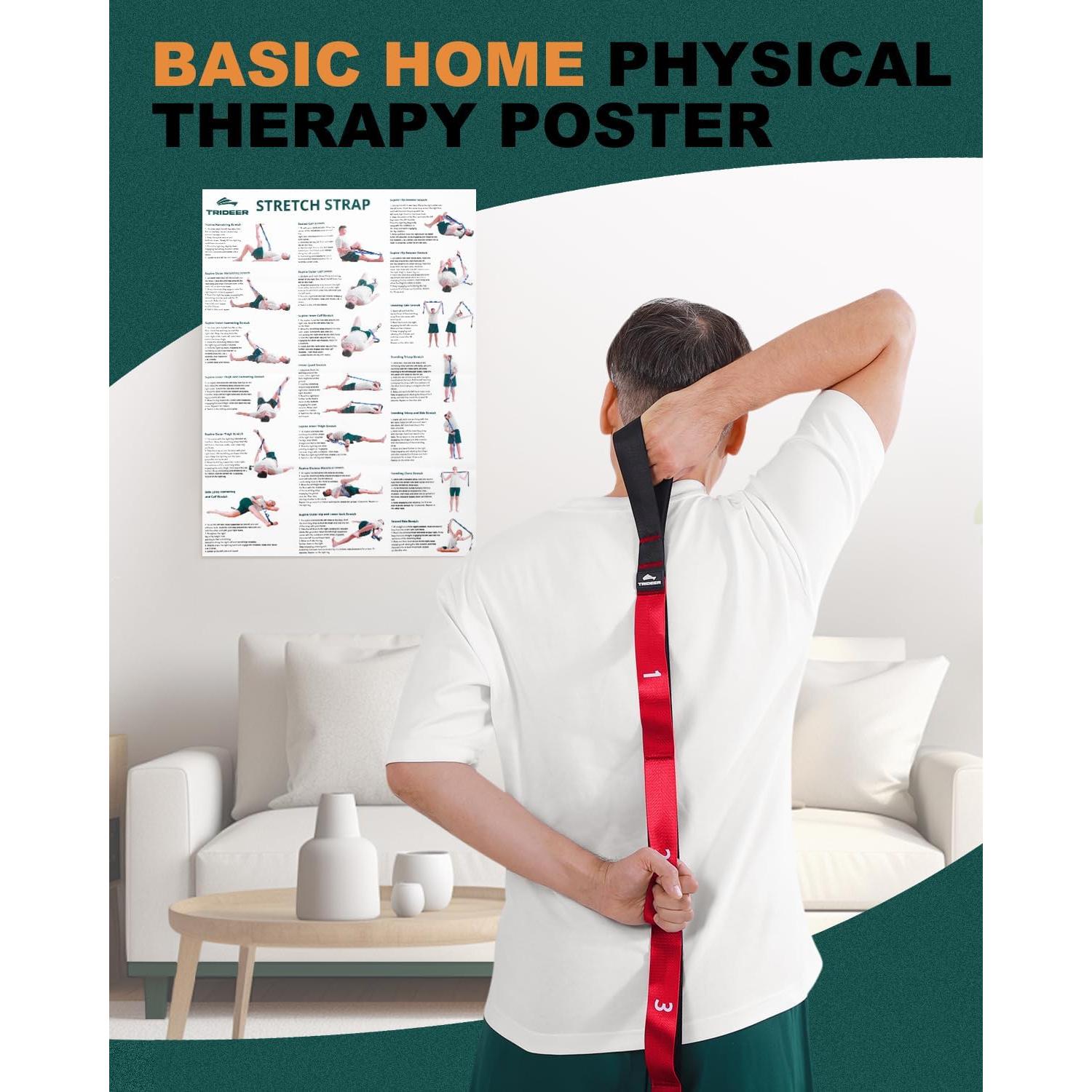 Correa de Estiramiento Trideer 205.74 cm Nylon para Yoga y Terapia