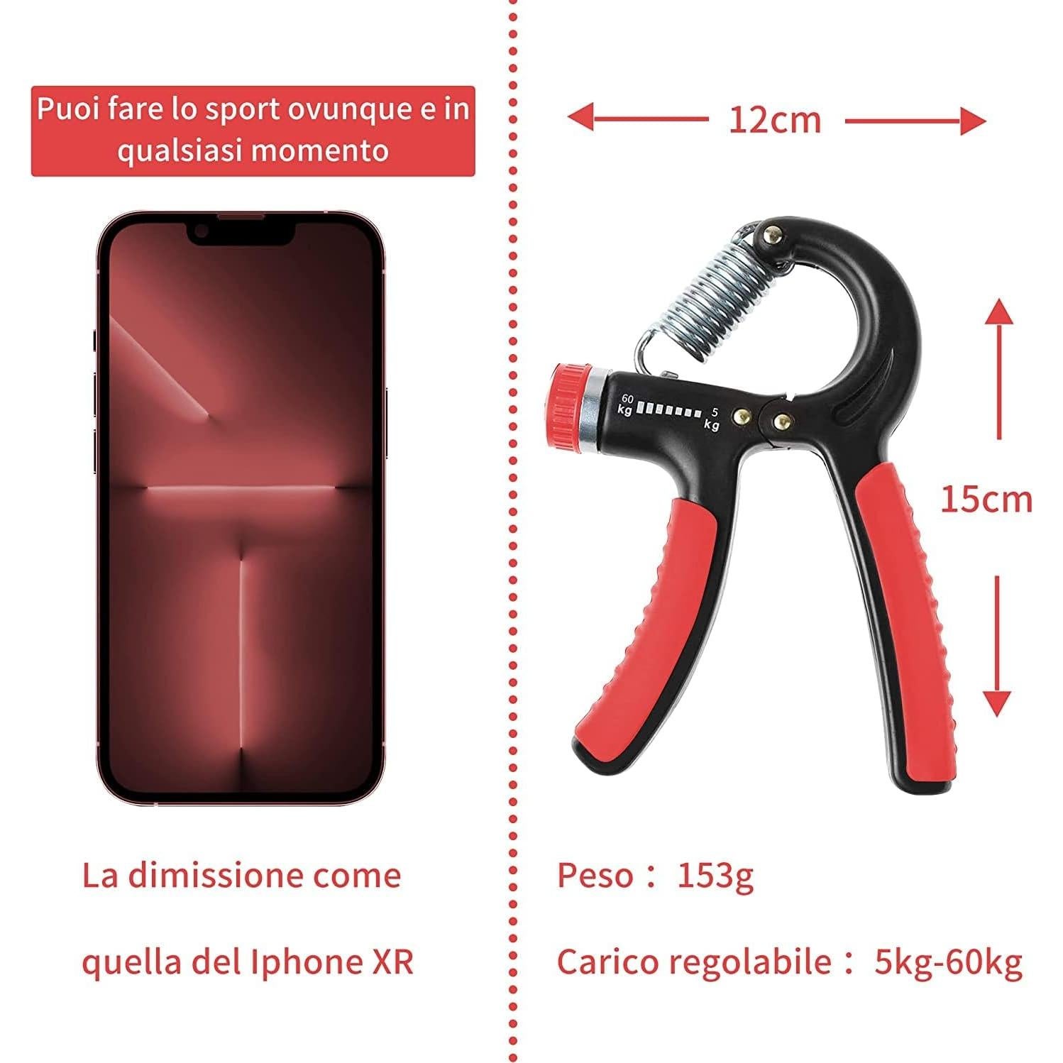 Entrenador de Fuerza de Agarre HCT STYLE Ajustable 5-60kg