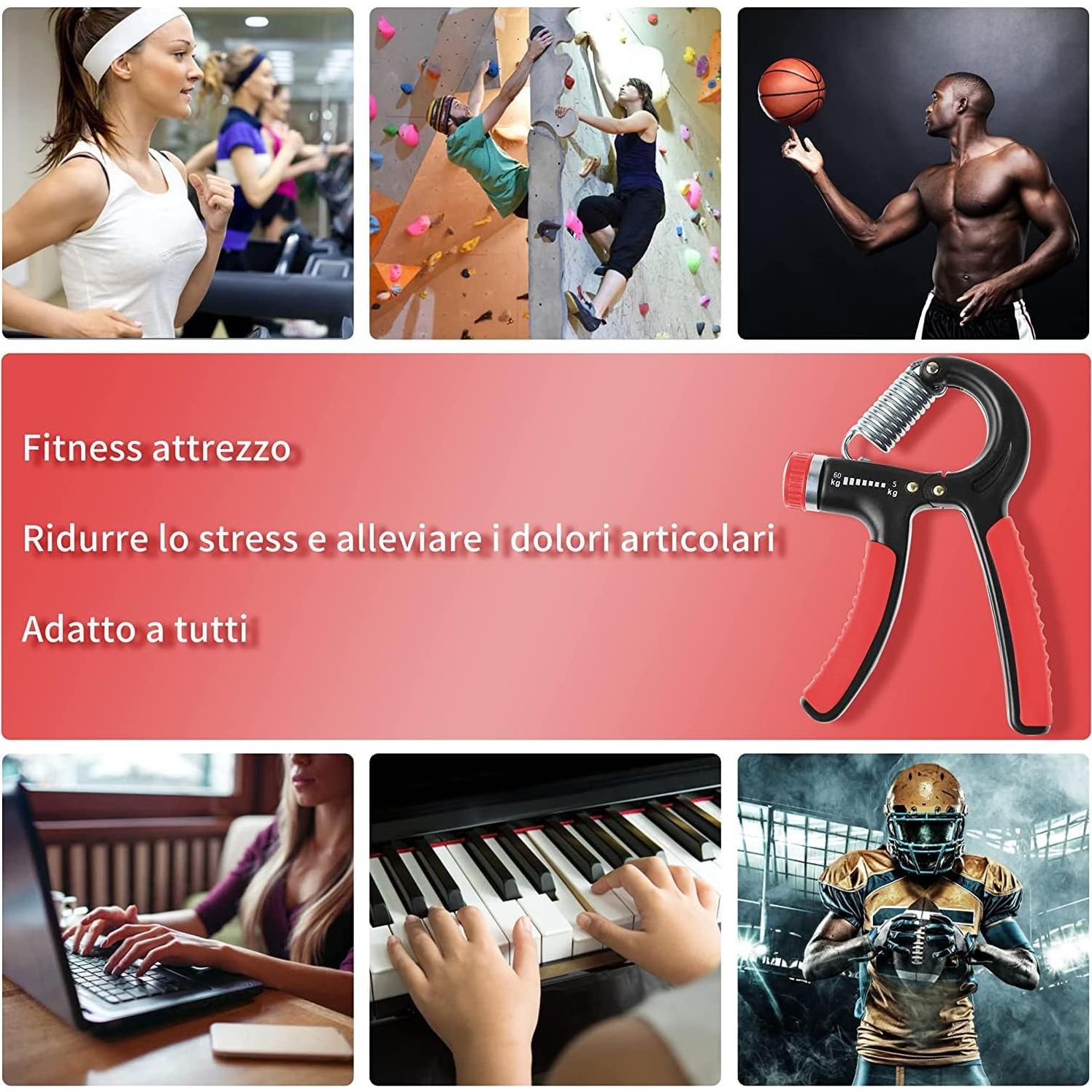 Entrenador de Fuerza de Agarre HCT STYLE Ajustable 5-60kg