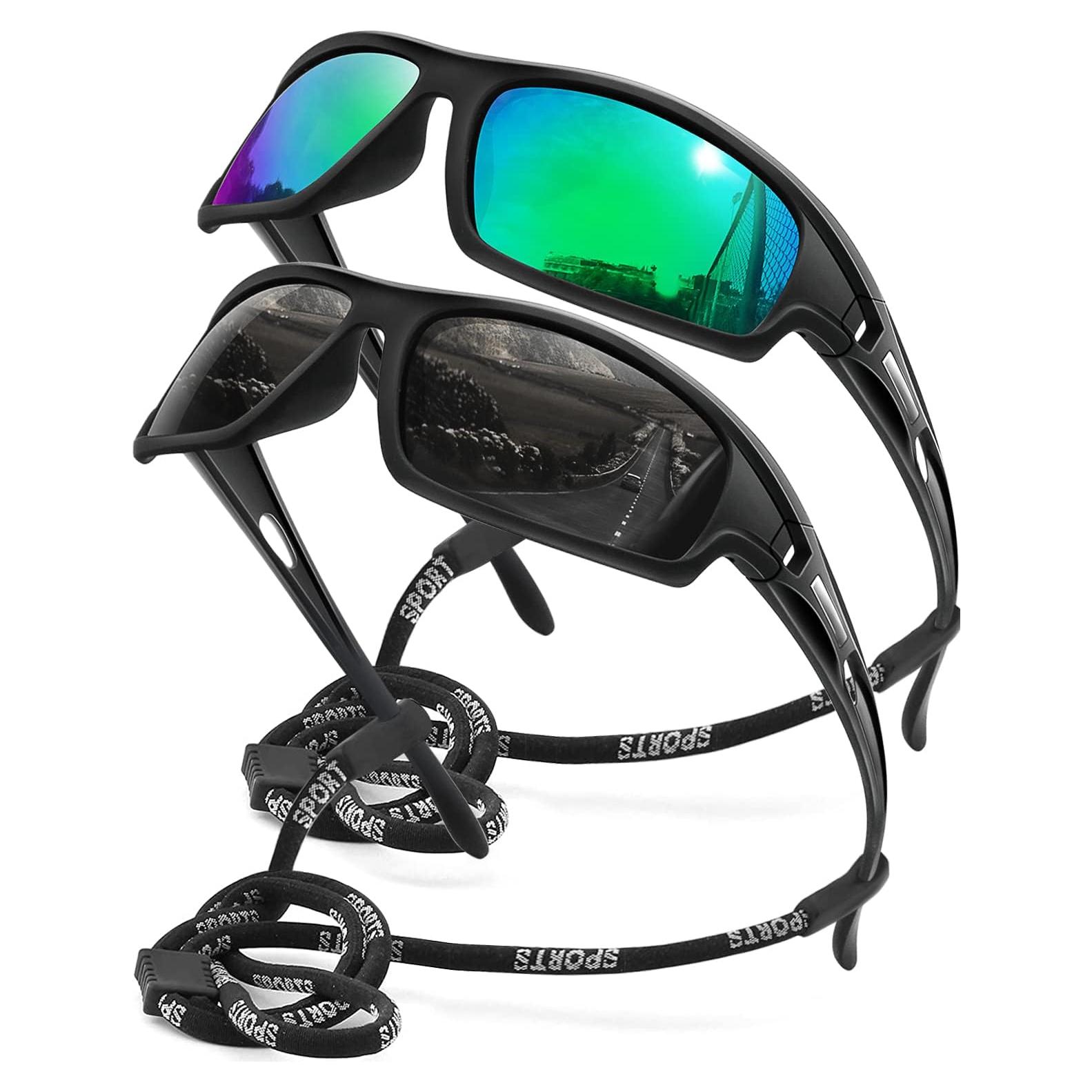 Gafas de Sol Polarizadas AWGSEE para Hombres 100% UV - 2 Piezas