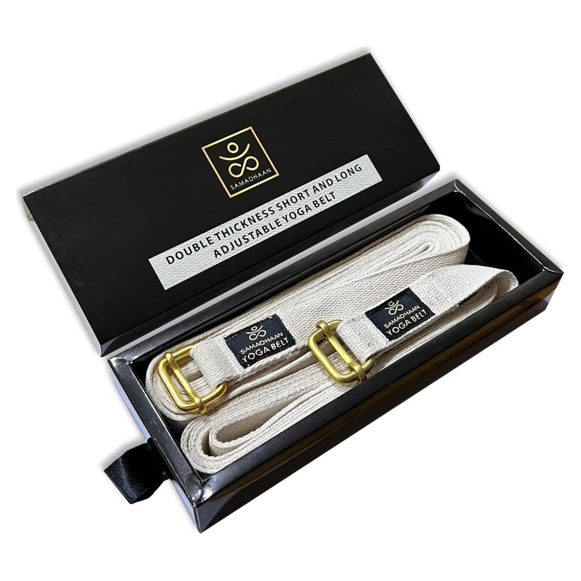 Correa de Yoga Samadhaan Ajustable Doble Grosor 2 Unidades
