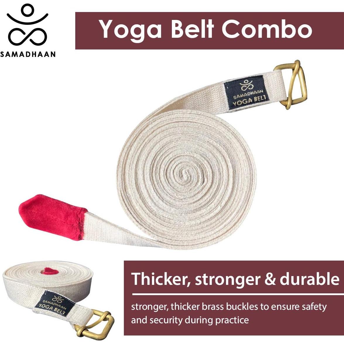 Correa de Yoga Samadhaan Ajustable Doble Grosor 2 Unidades