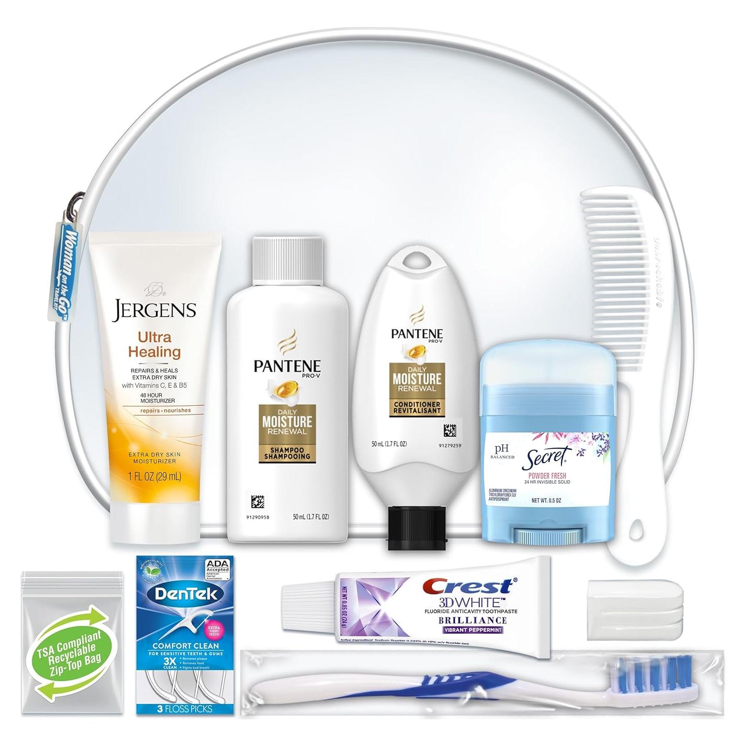 Kit de Viaje 10 Piezas Convenience Kits para Mujeres