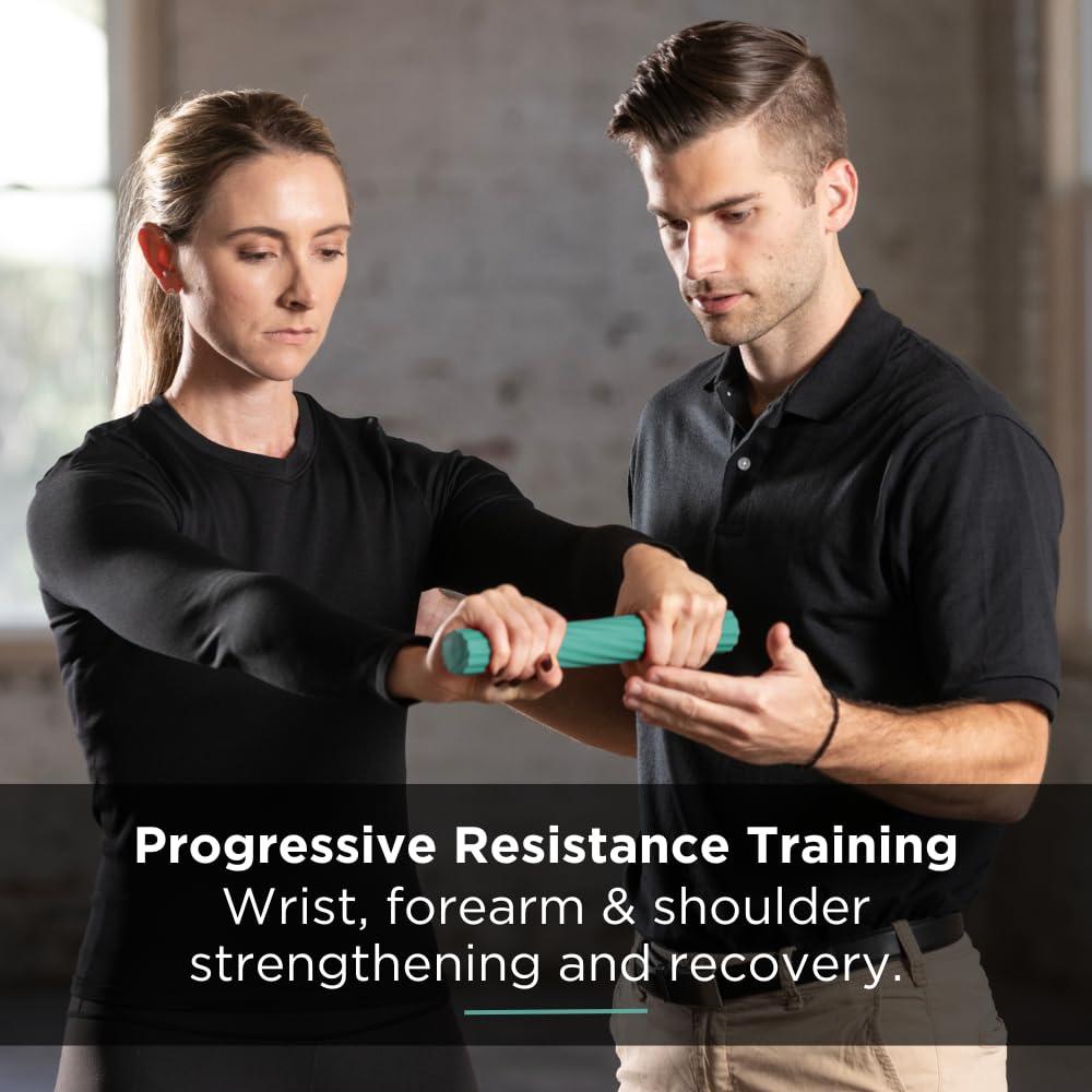 Barra de Terapia THERABAND FlexBar Verde Mediana 30.48cm