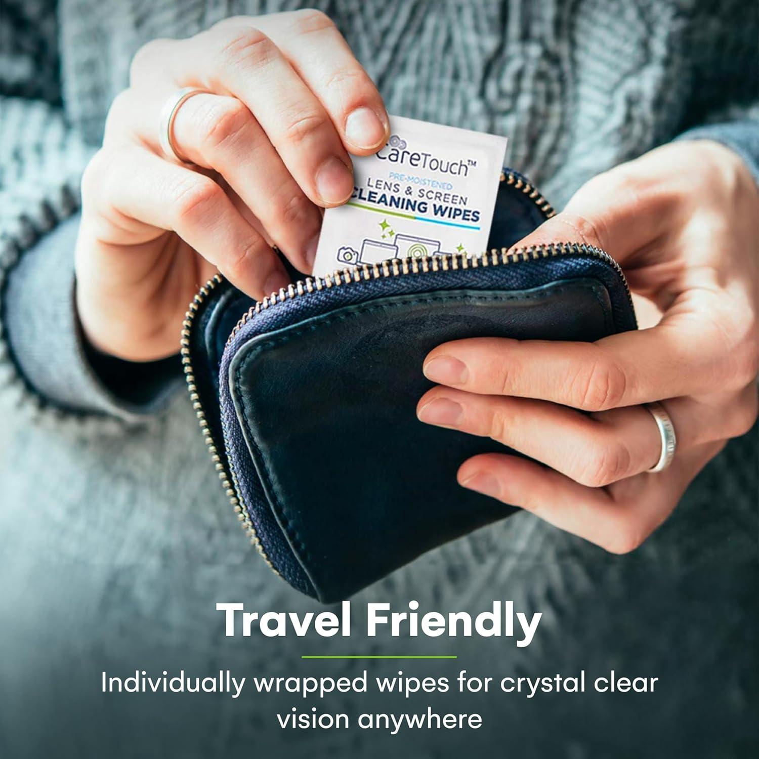 Toallitas para Lentes Care Touch - 210 Prehumedecidas