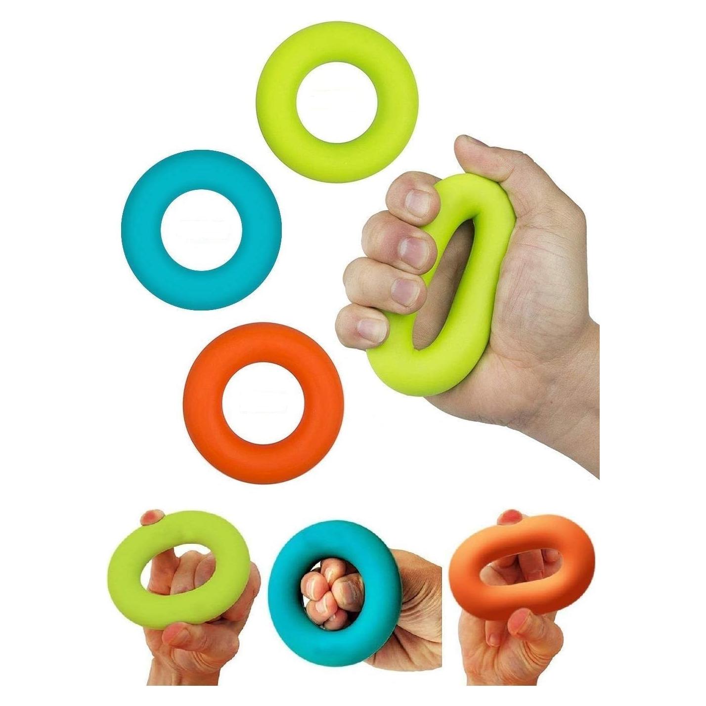 Entrenador de Fuerza de Agarre SANDAO - Anillos de Silicona 3 PCS