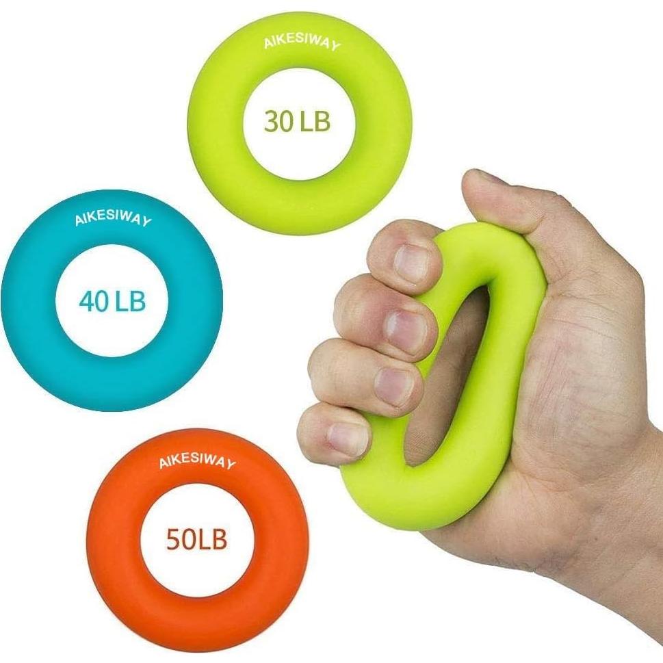 Entrenador de Fuerza de Agarre SANDAO - Anillos de Silicona 3 PCS