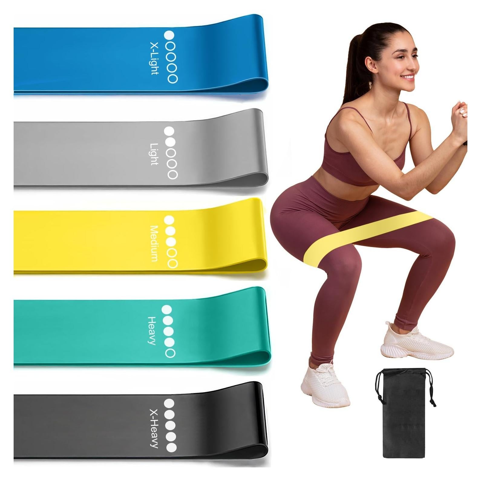 Bandas de Resistencia ROSAPOAR 5 Piezas 2.27-18.14 kg