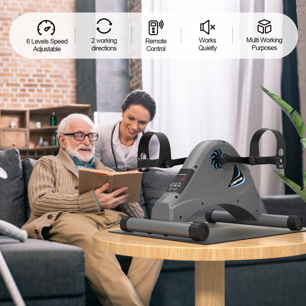 Ejercitador de Pedales Eléctrico LUBBYGIM Mini para Rehabilitación