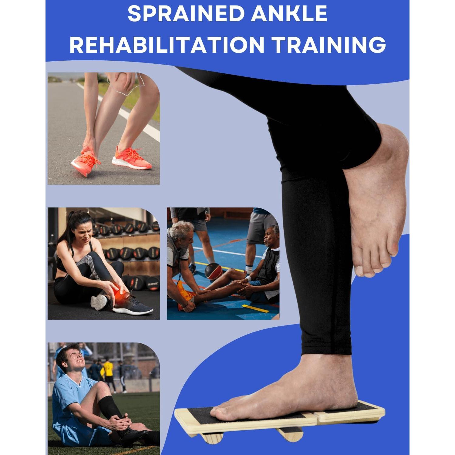 Fortalecedor de Tobillo Caredgitz con Férula y Tabla de Equilibrio