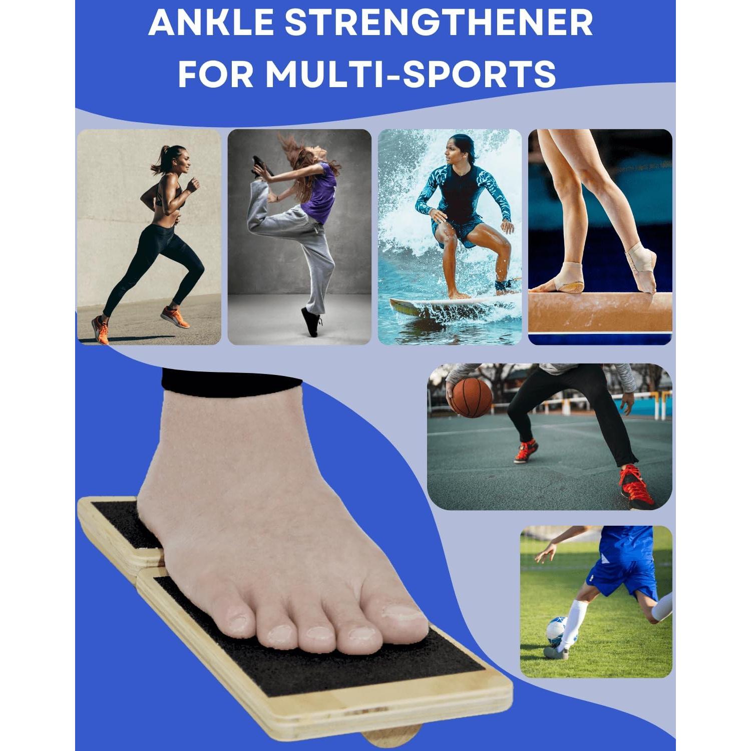 Fortalecedor de Tobillo Caredgitz con Férula y Tabla de Equilibrio