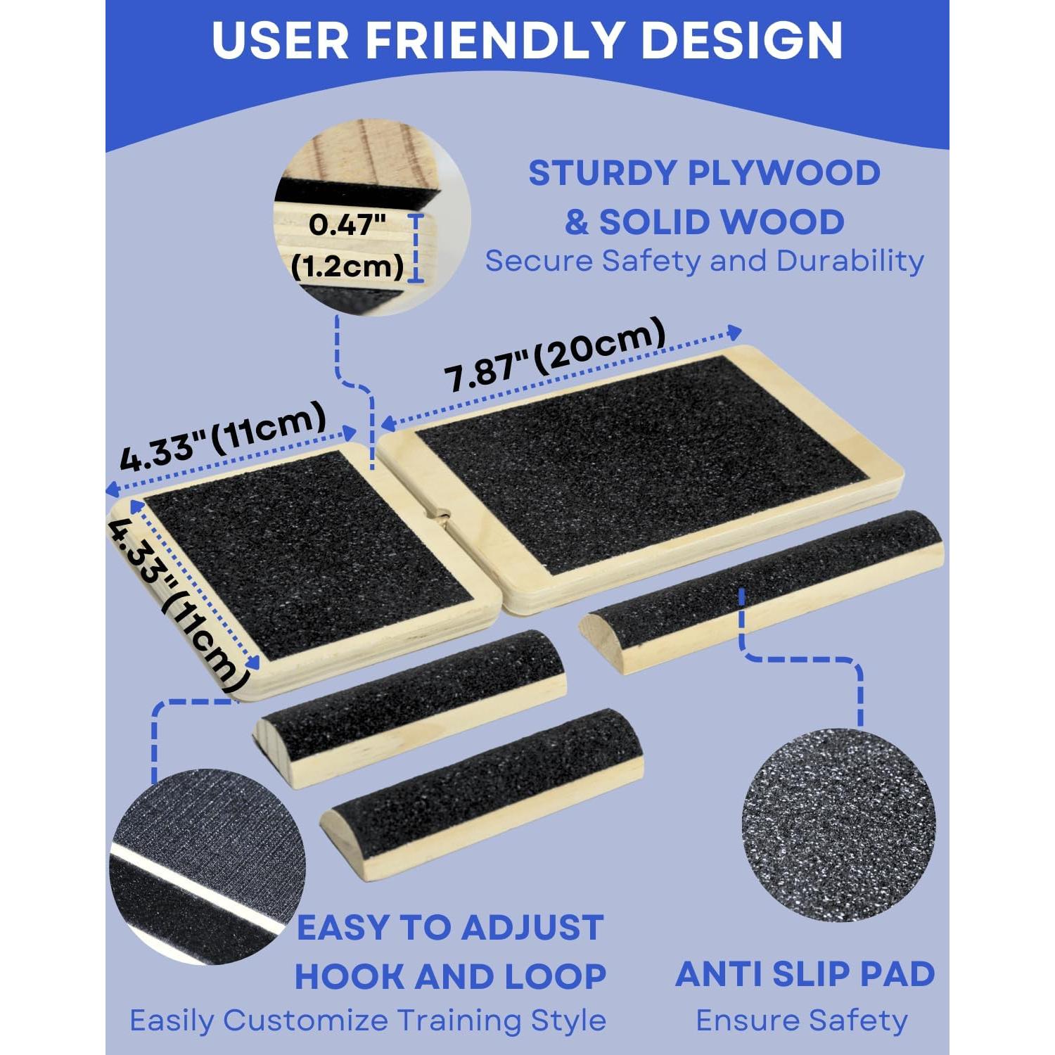 Fortalecedor de Tobillo Caredgitz con Férula y Tabla de Equilibrio