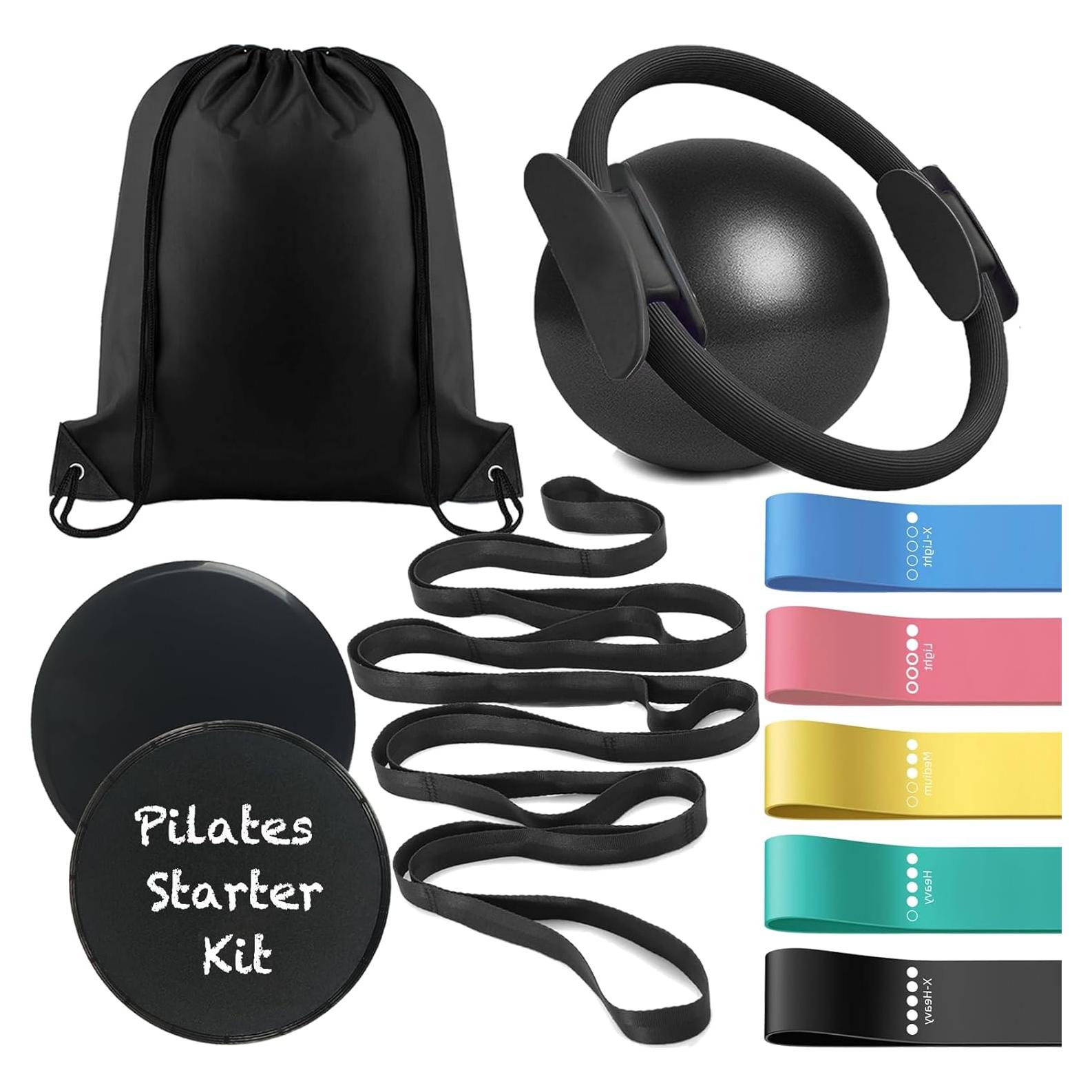 Conjunto de Pilates LumaHvn: Anillo, Pelota, Bandas y Más