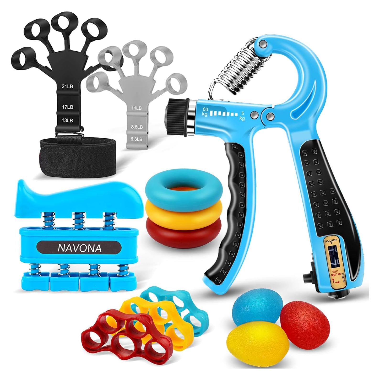 Kit de Entrenador de Fuerza de Agarre Navona 13 Piezas