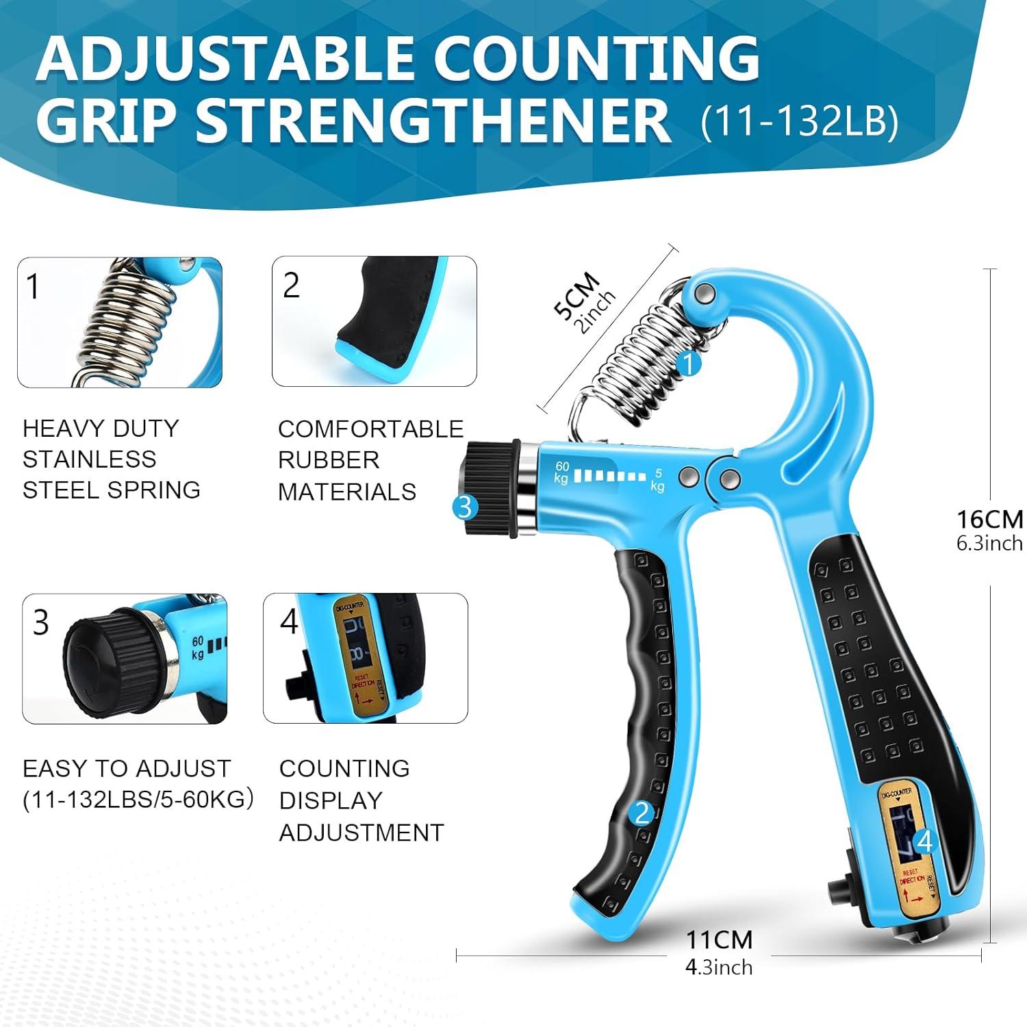 Kit de Entrenador de Fuerza de Agarre Navona 13 Piezas