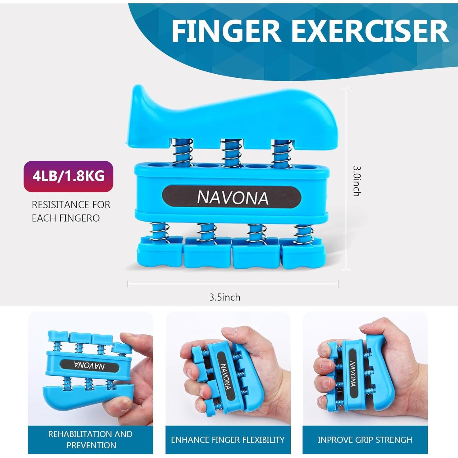 Kit de Entrenador de Fuerza de Agarre Navona 13 Piezas