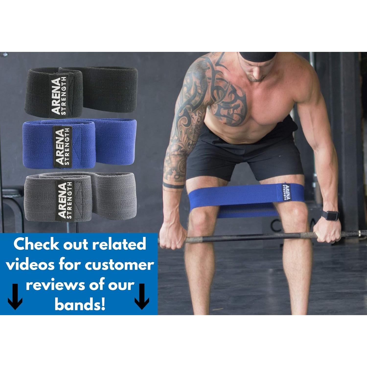 Bandas de Resistencia de Tela Arena Strength - 3 Niveles para Glúteos