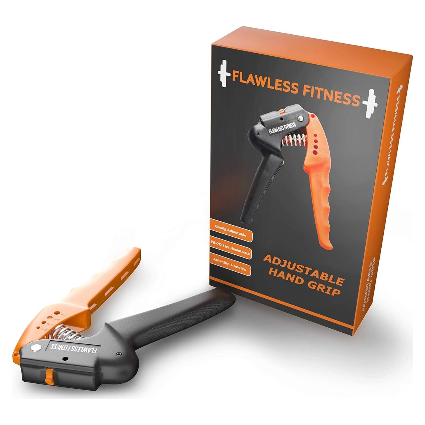 Fortalecedor de Agarre de Mano Flawless Fitness Ajustable 10-32 kg