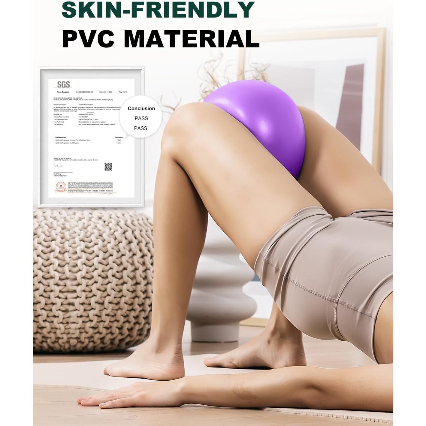 Pelota de Pilates Trideer 22.86 cm PVC para Ejercicio