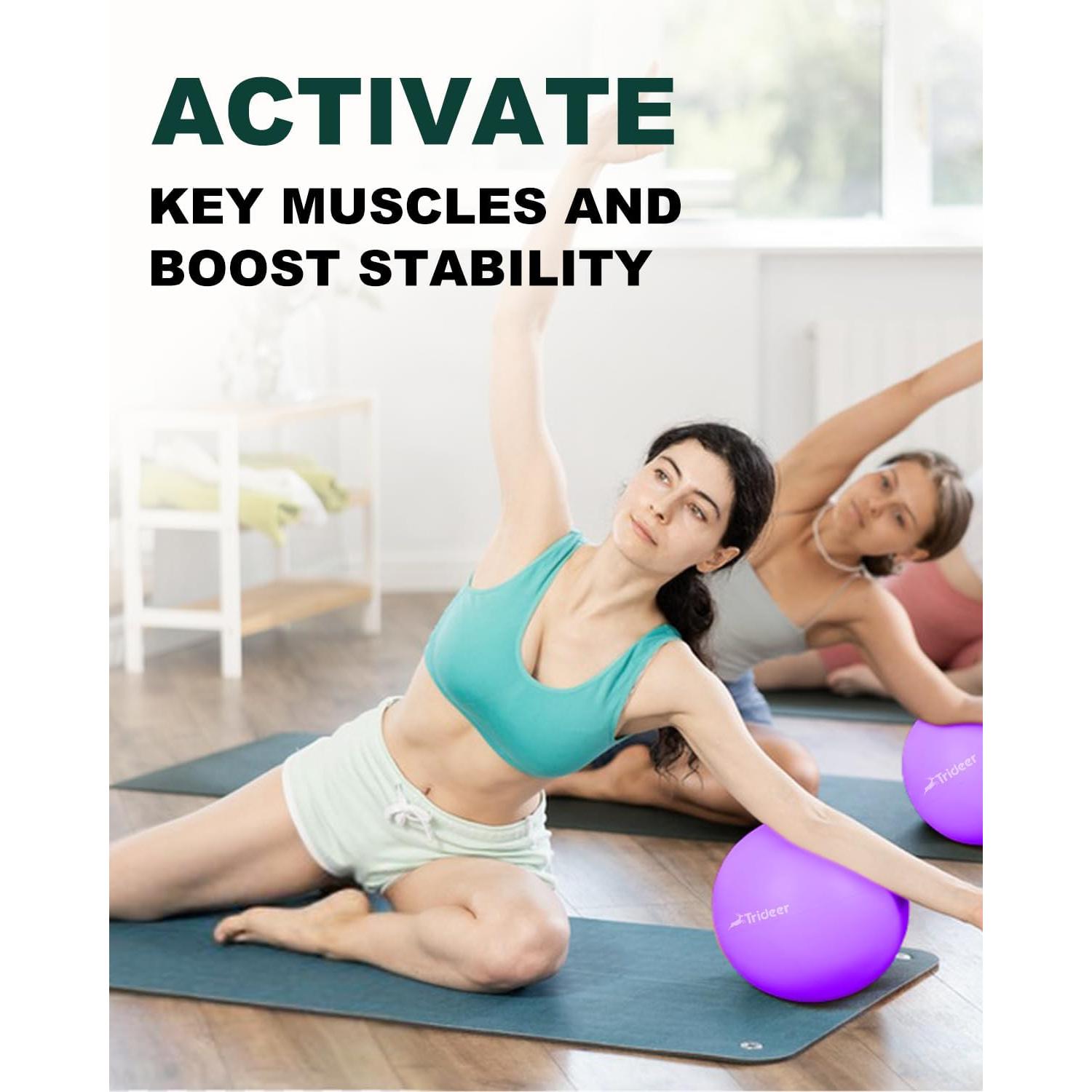 Pelota de Pilates Trideer 22.86 cm PVC para Ejercicio