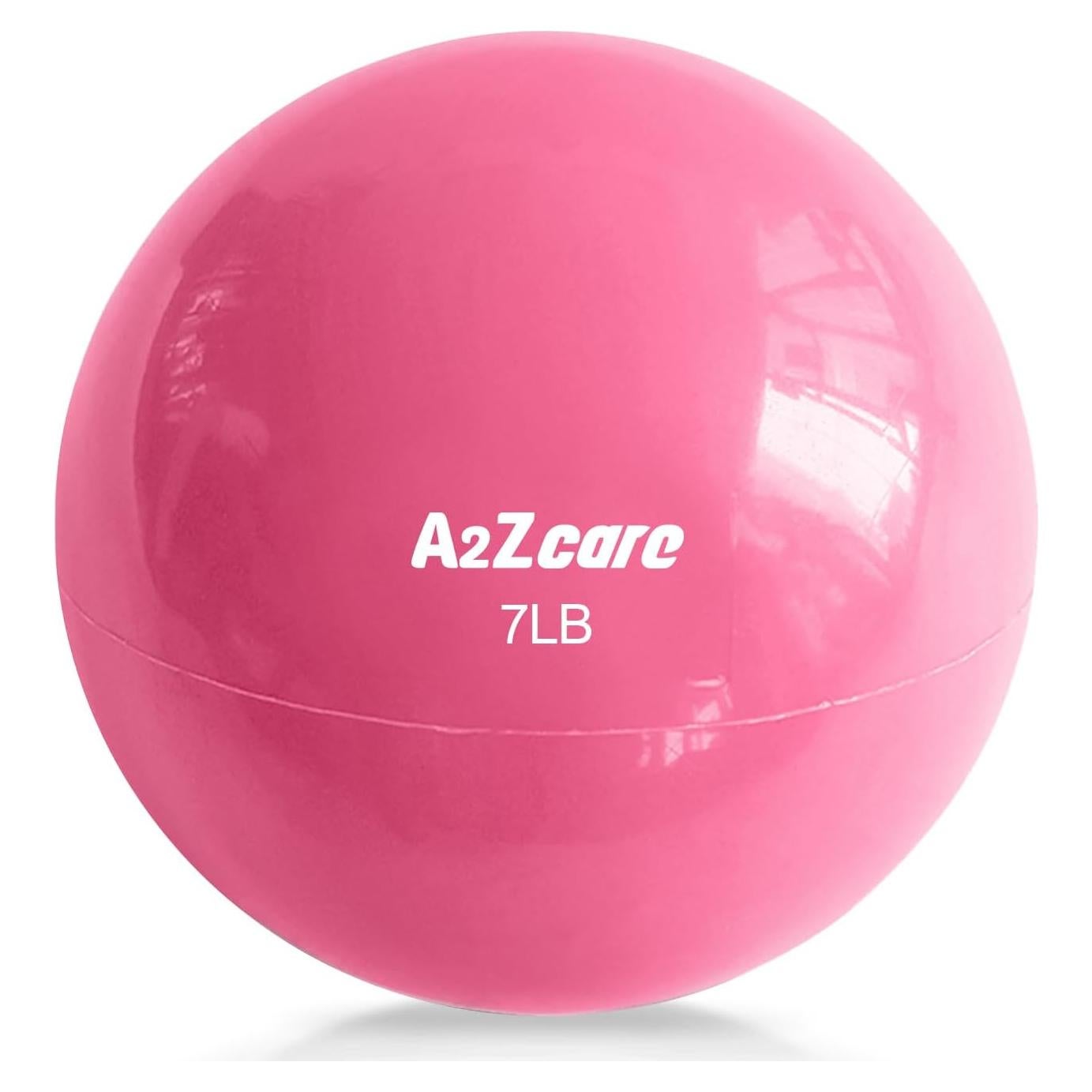 Bola de Tonificación A2ZCARE 3.18 kg Rosa 16 cm para Fitness