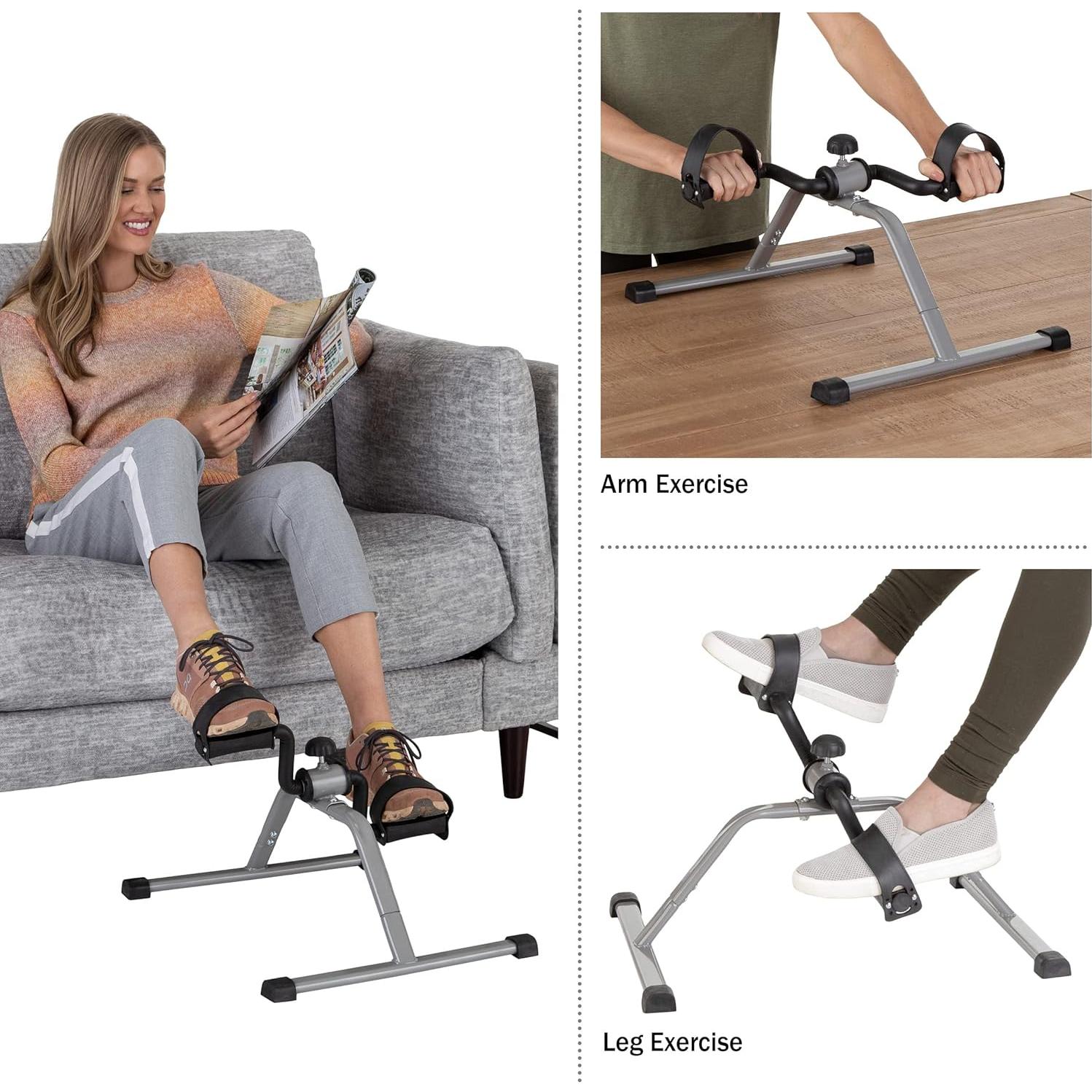 Ejercitador de Pedales Wakeman Bajo Escritorio con Resistencia Ajustable