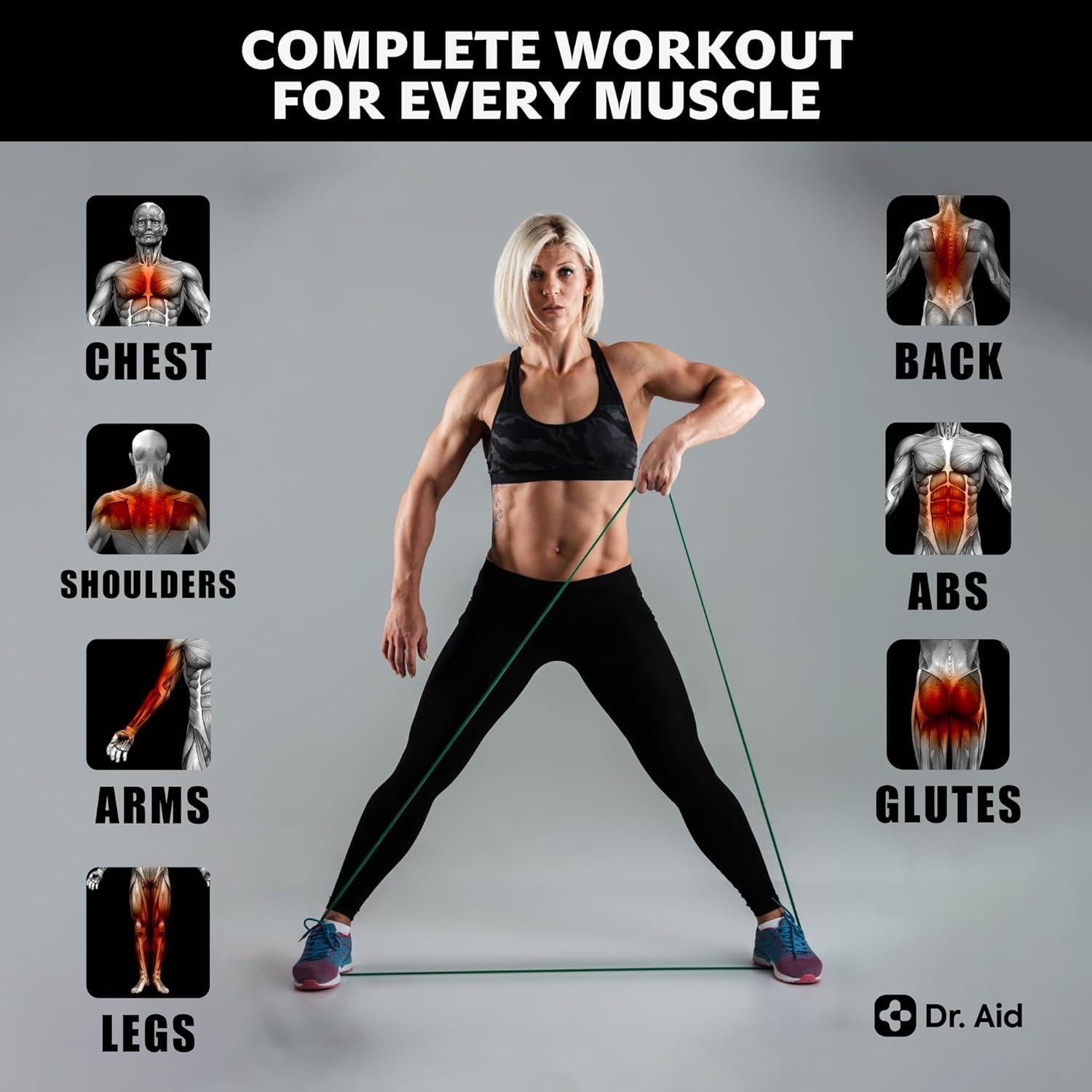 Set de Bandas de Resistencia Dr. Aid - 4 Niveles de Tensión