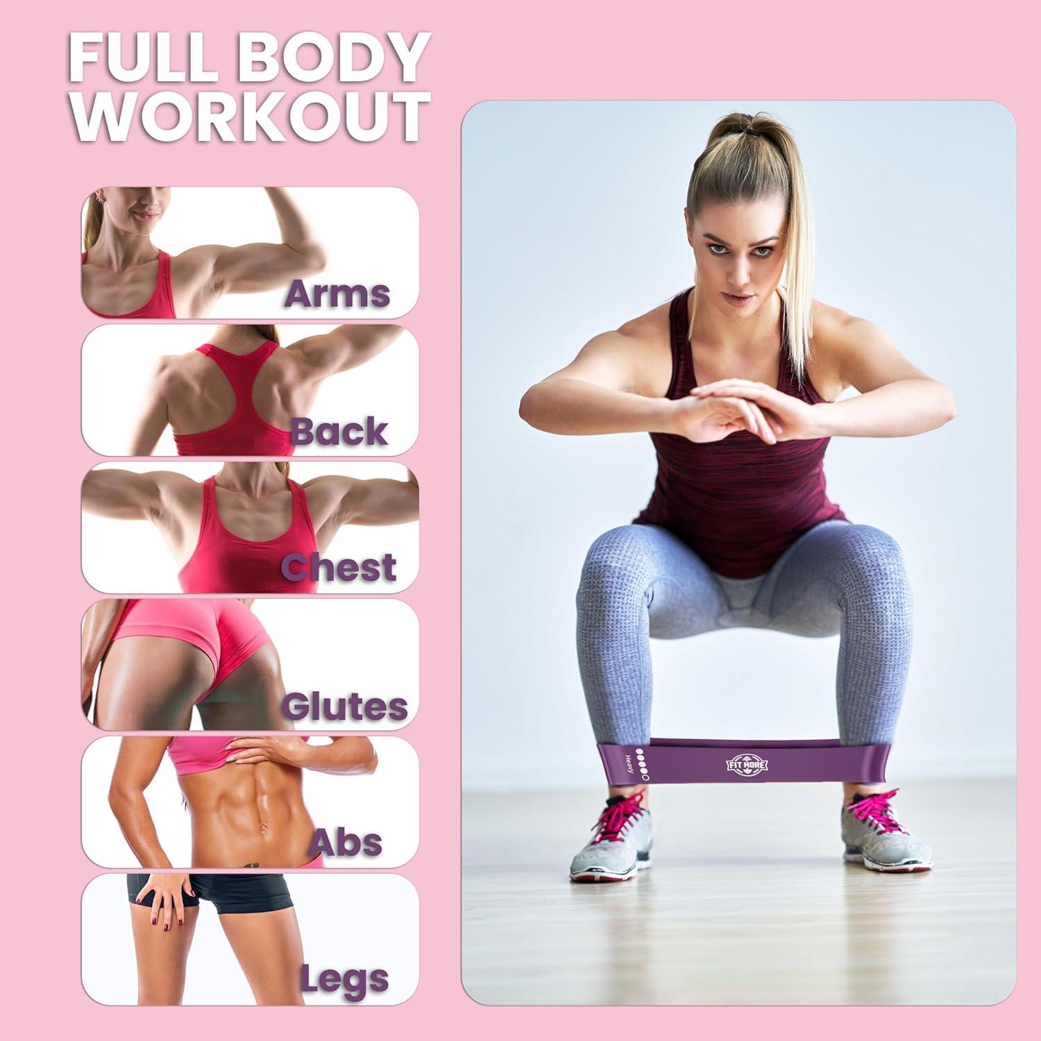 Set de Bandas de Resistencia FIT MORE - 8 Piezas para Ejercicio