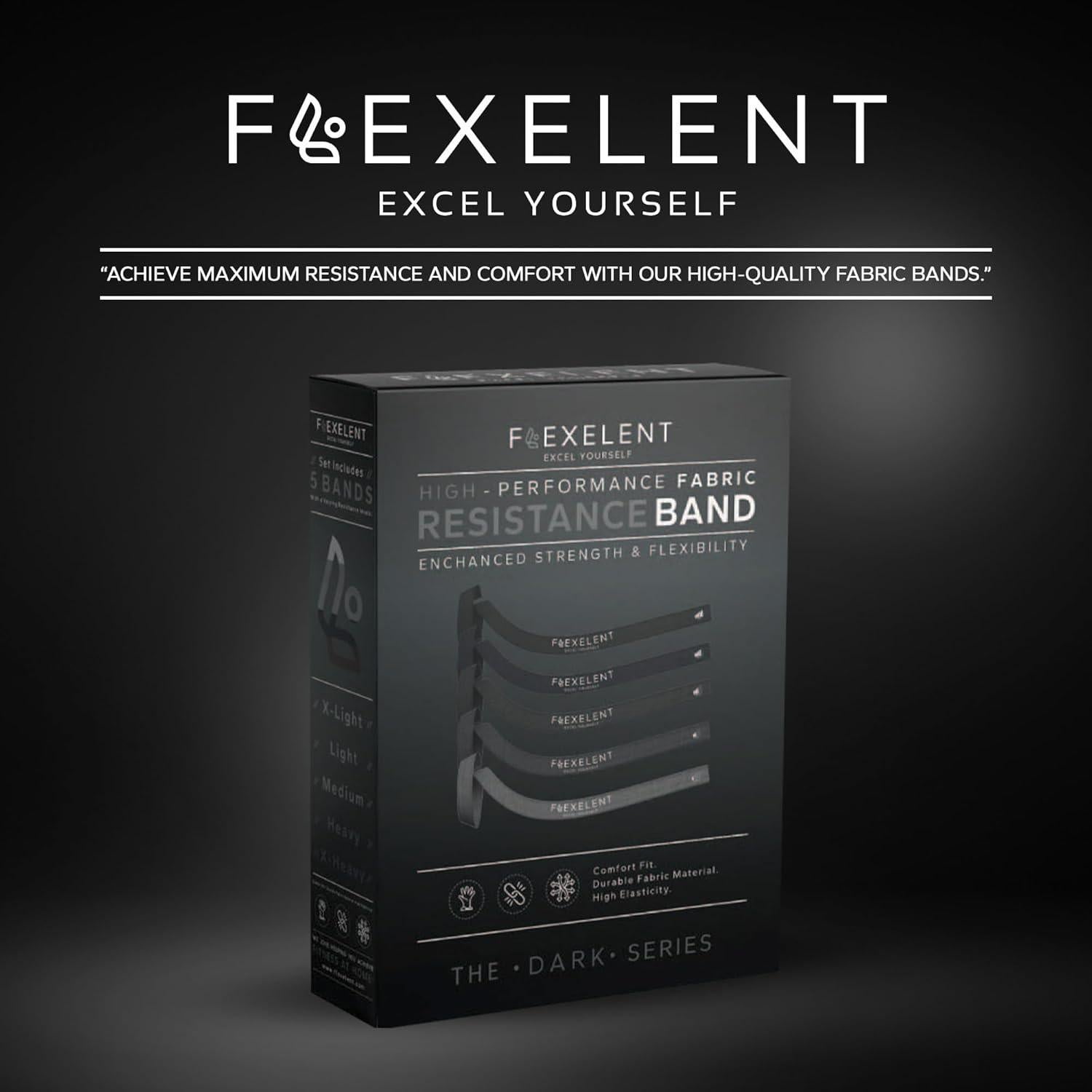 Bandas de Resistencia Flexelent 5 Niveles - Ejercicio y Rehabilitación