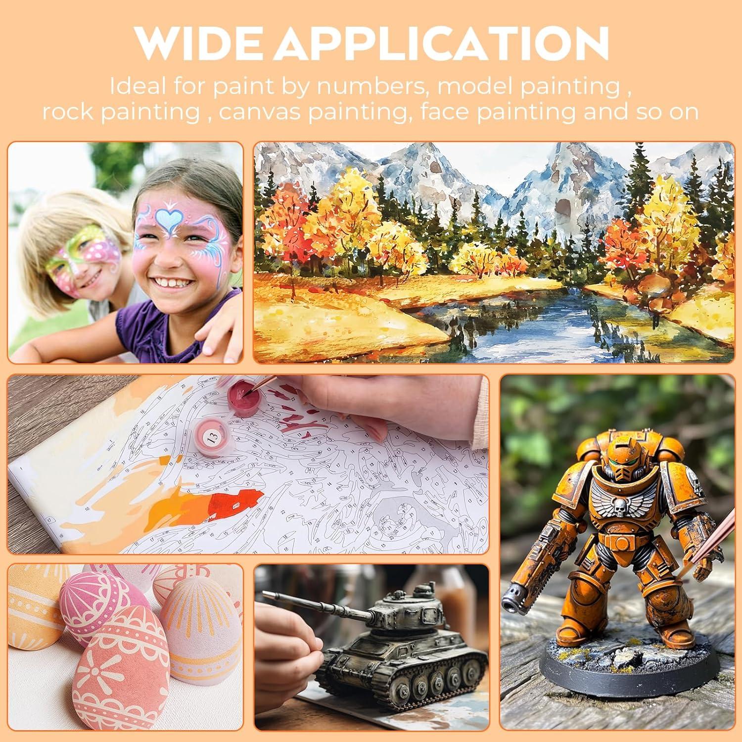 Juego de 10 Pinceles Detalle Nicpro, Mango Ergonómico