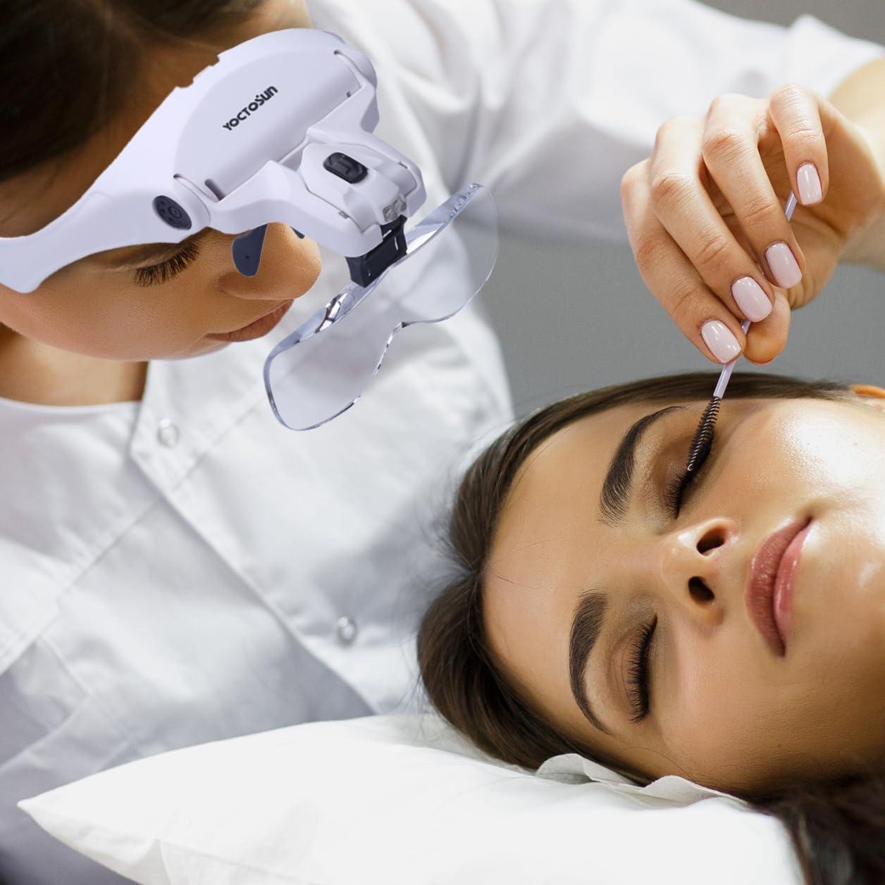 Lupa de Cabeza YOCTOSUN con Luz LED y 5 Lentes Intercambiables