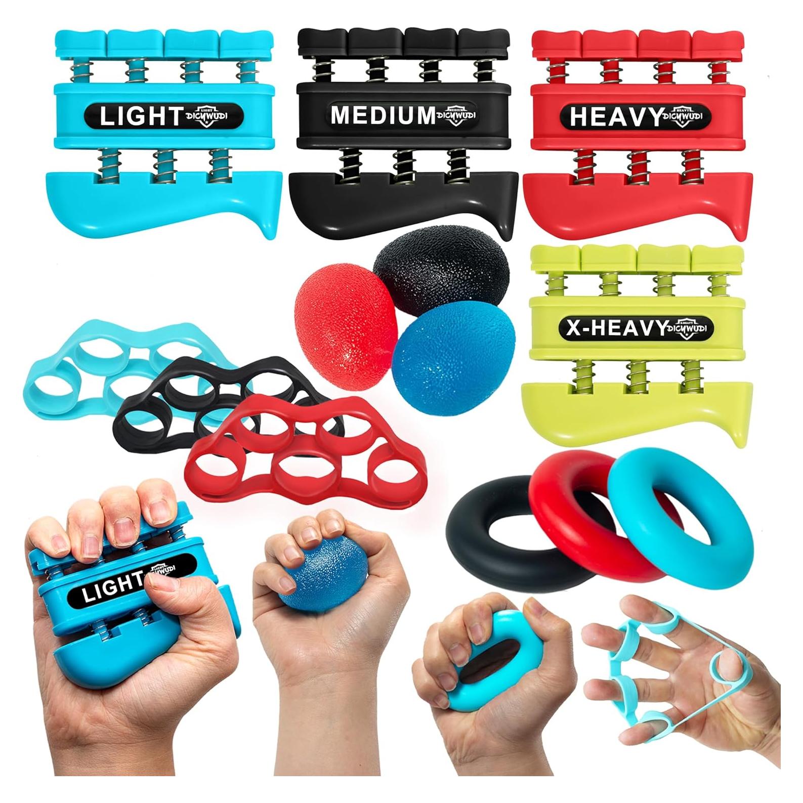 Entrenador de Fuerza de Agarre DICYWUDI 13 Niveles 0.6kg