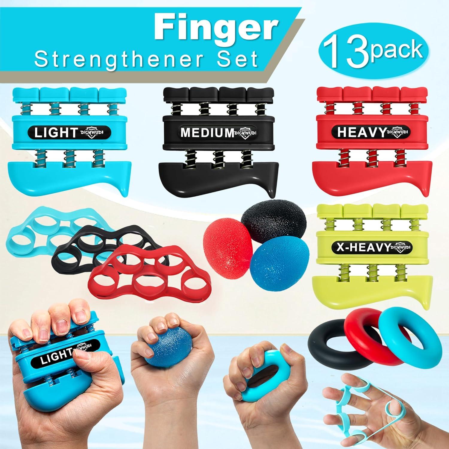 Entrenador de Fuerza de Agarre DICYWUDI 13 Niveles 0.6kg