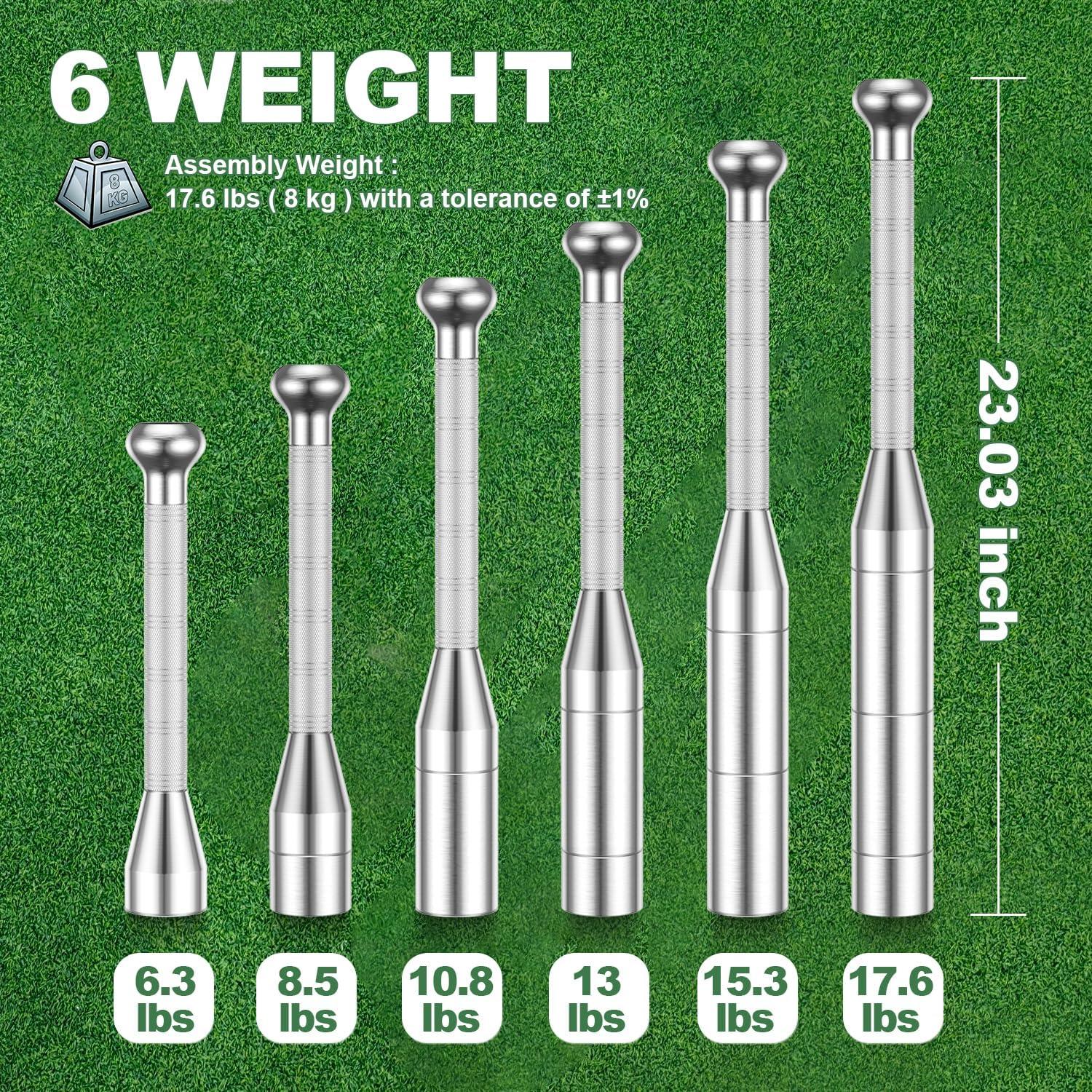 Club de acero ajustable Coniflor 6 en 1 + bandas de resistencia