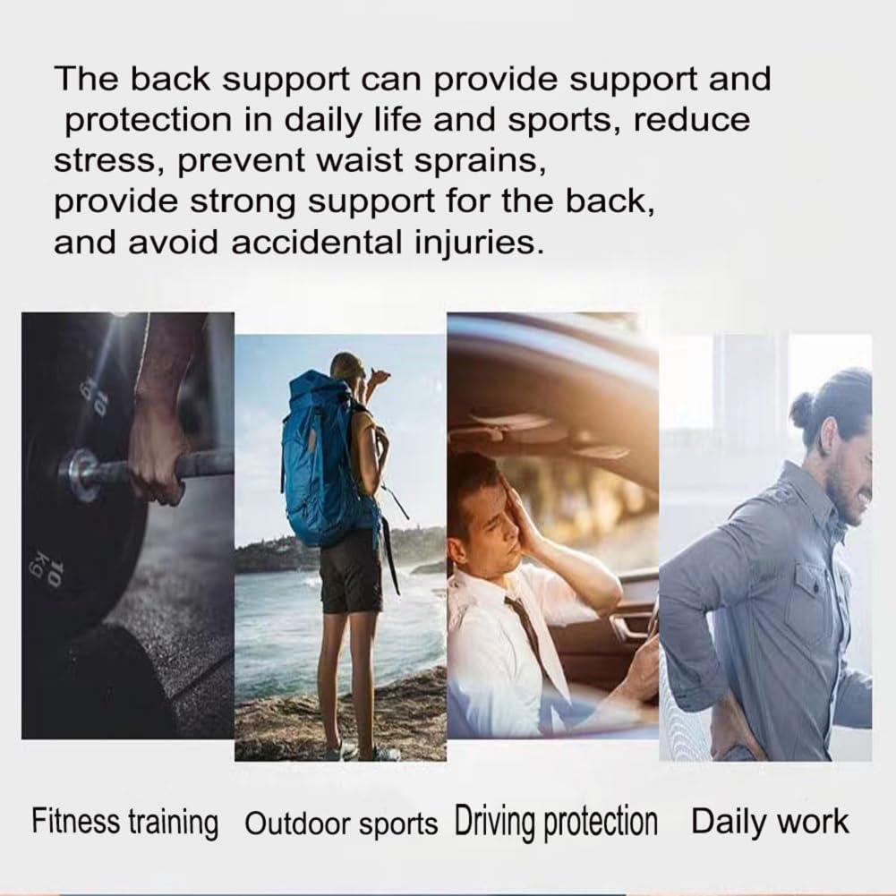 Faja de Compresión ONETOZERO para Alivio Lumbar Negra