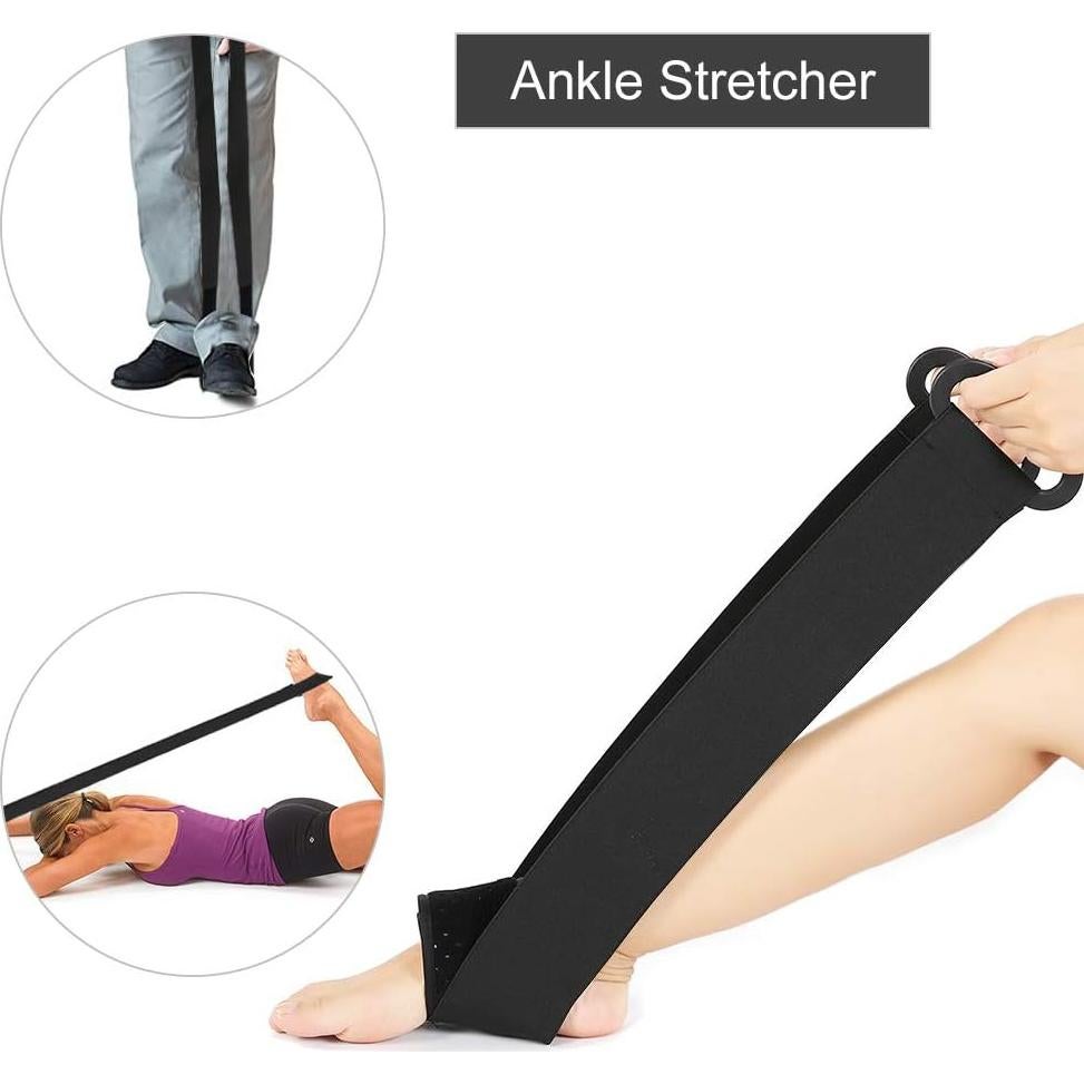 Correa de Estiramiento para Yoga ZJchao 100 cm Negra