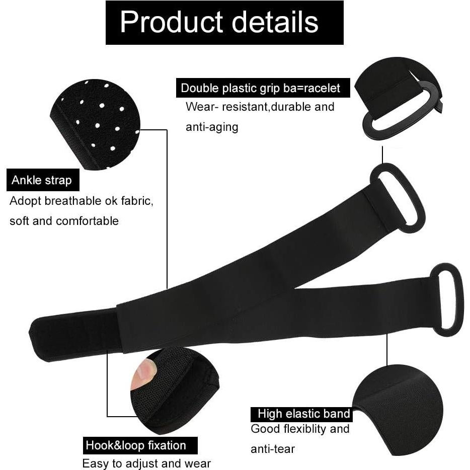 Correa de Estiramiento para Yoga ZJchao 100 cm Negra