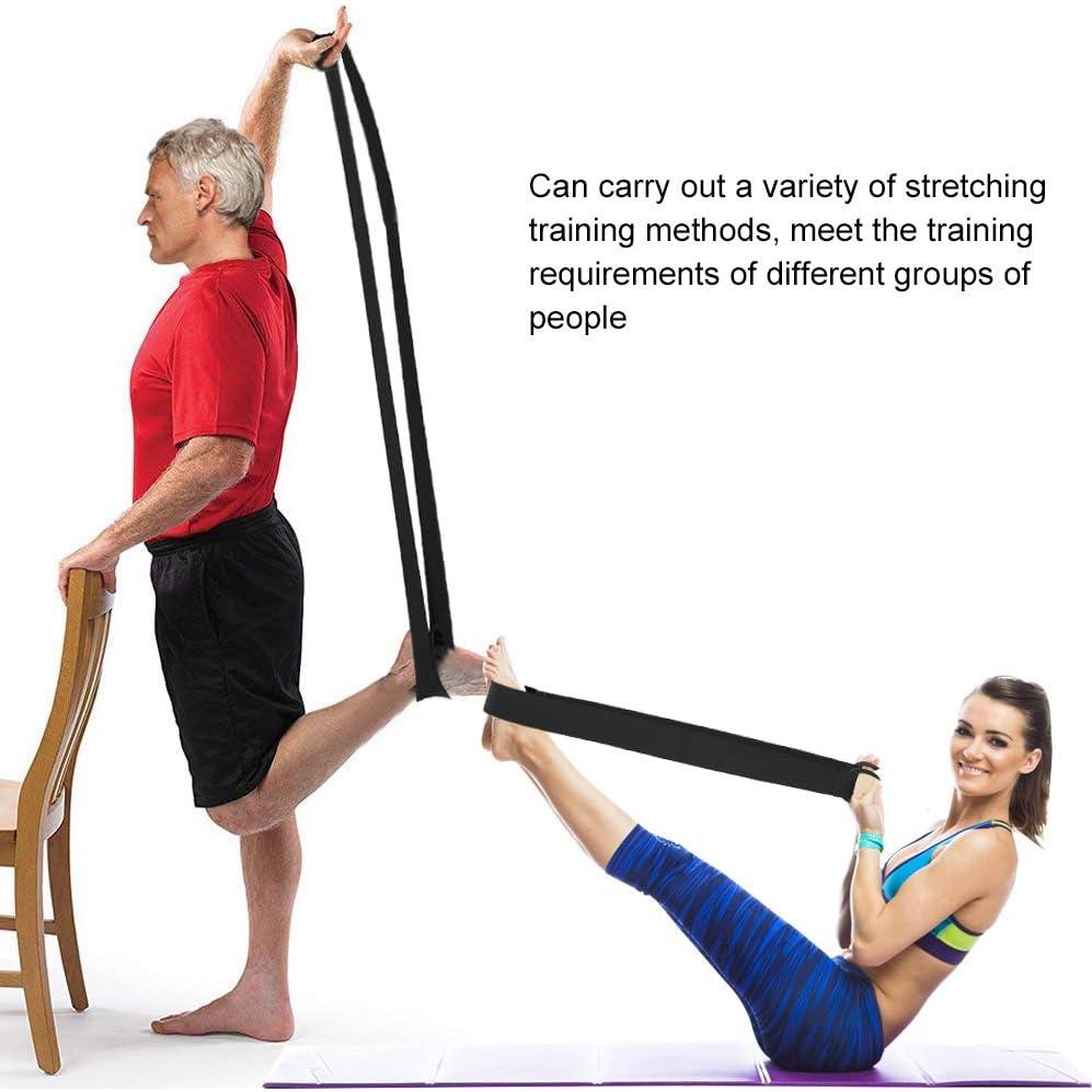 Correa de Estiramiento para Yoga ZJchao 100 cm Negra