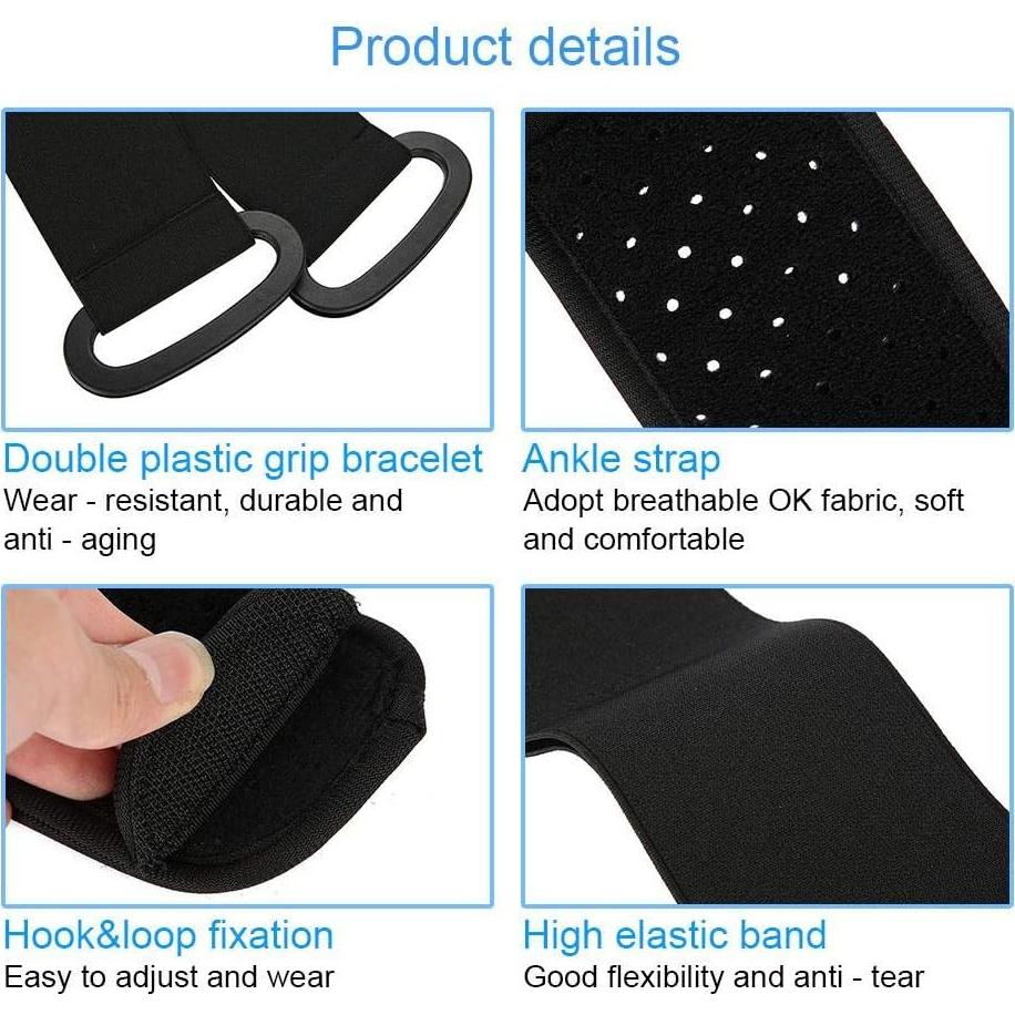 Correa de Estiramiento para Yoga ZJchao 100 cm Negra