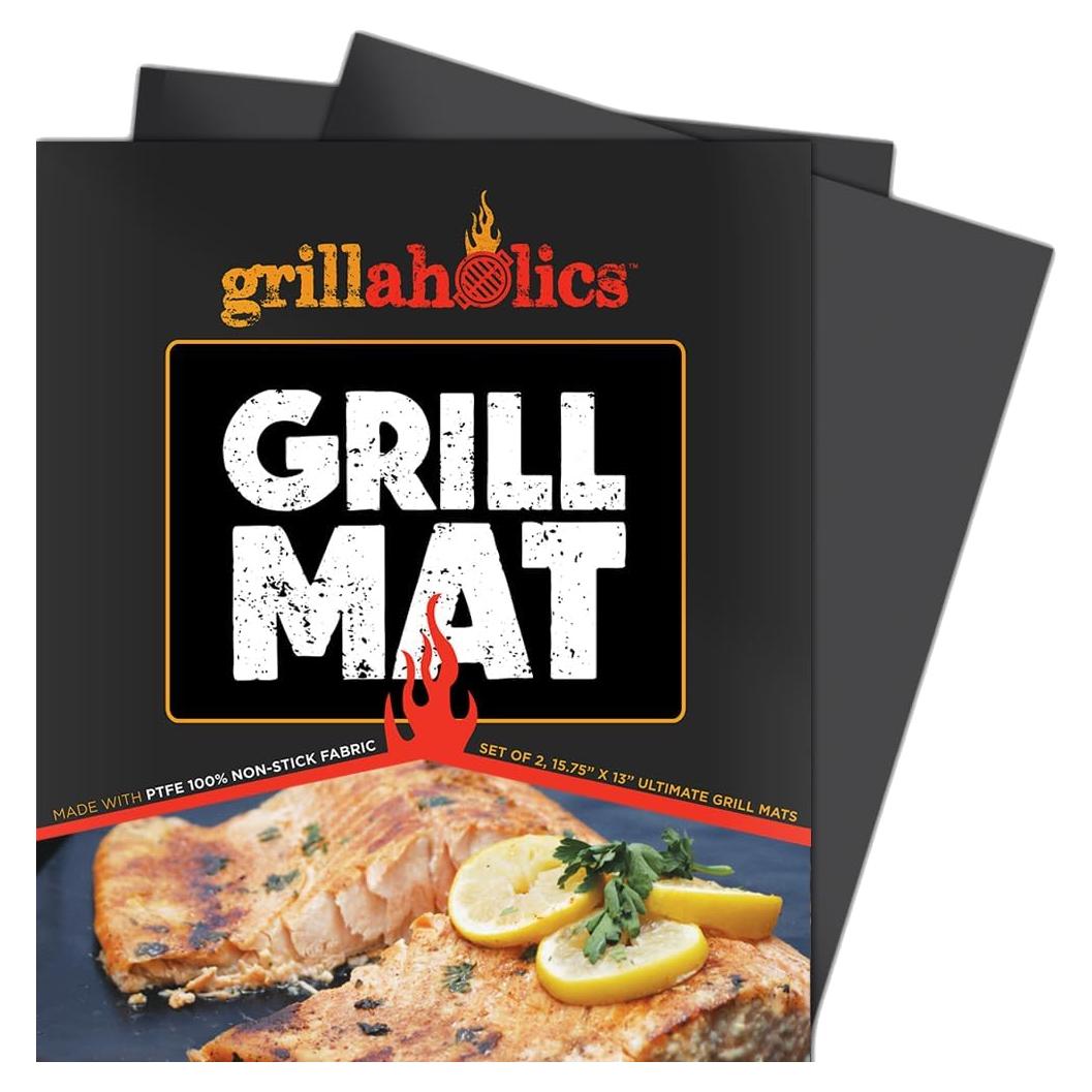 Mats de Parrilla Grillaholics - Juego de 2 - Antiadherente