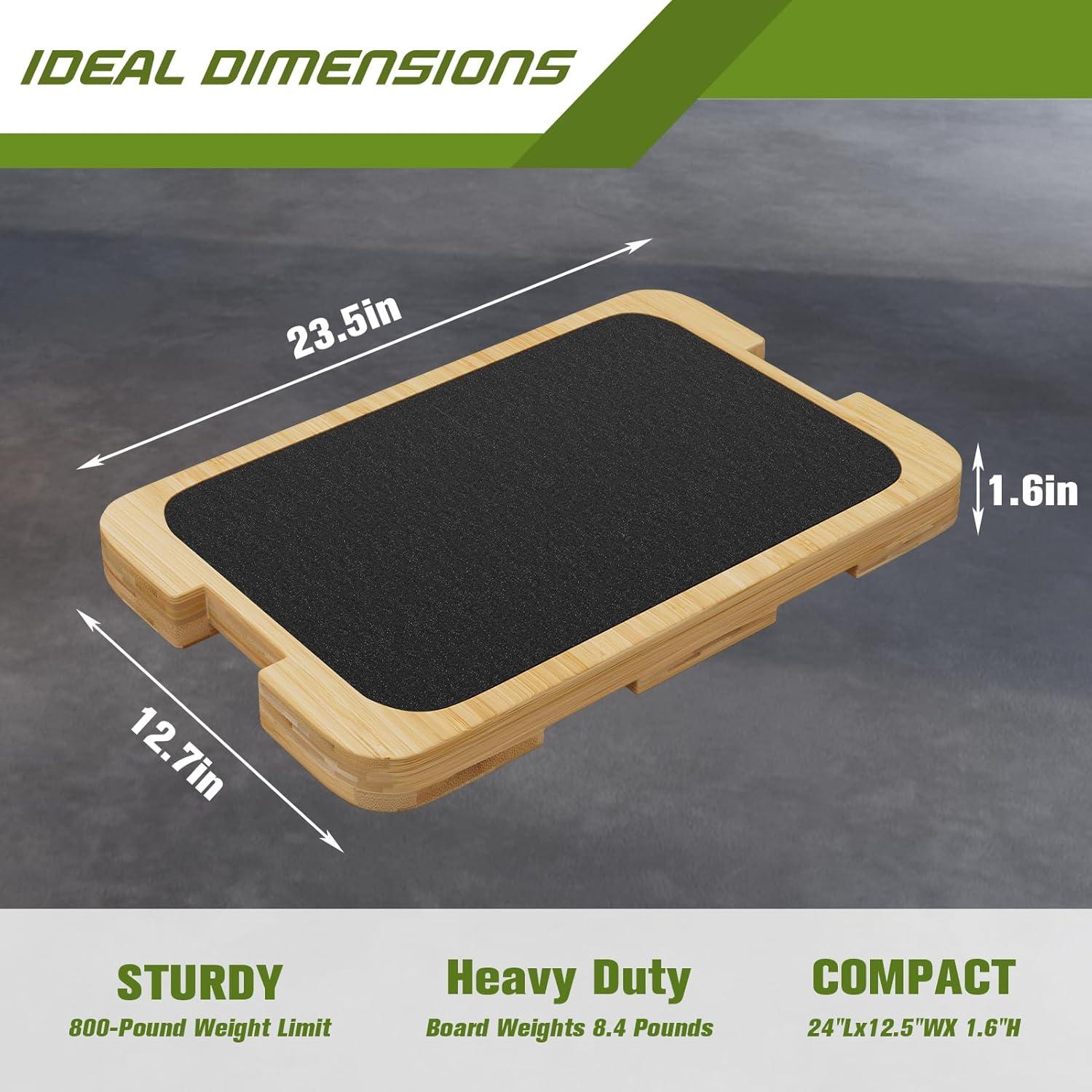 Plataforma de Ejercicio MUCITAGF de Madera con Banda de Resistencia