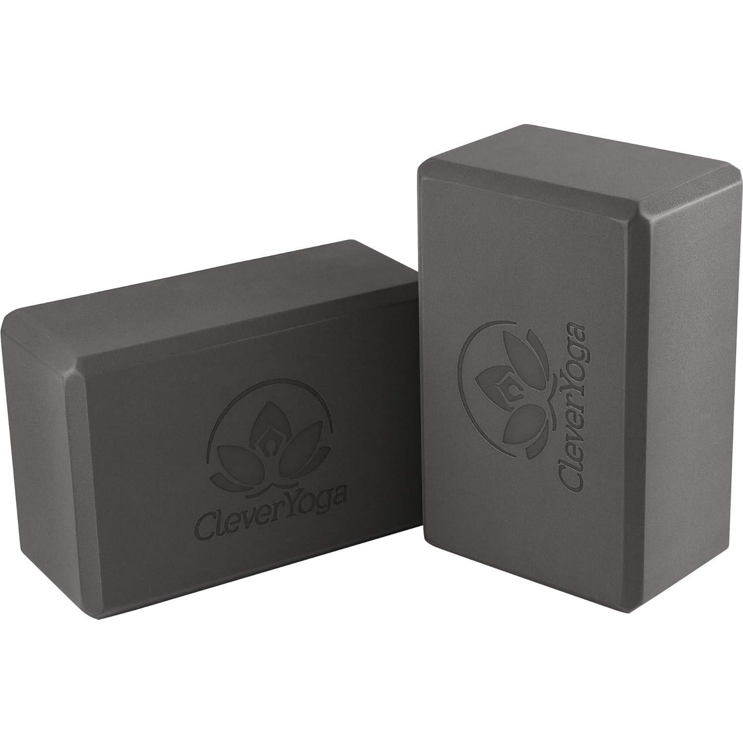 Bloques de Yoga Clever con Correa de 2.44 m - Espuma Gris