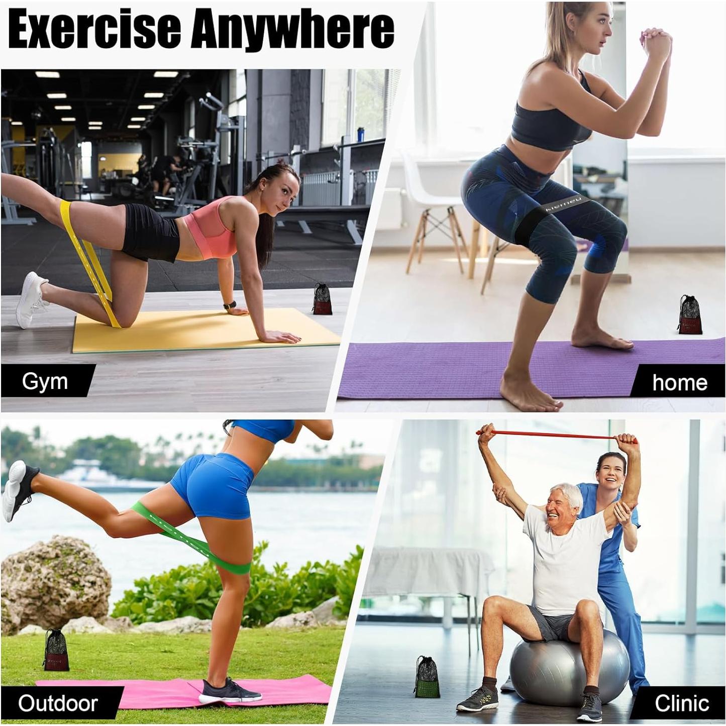 Mini Bandas de Resistencia Kiemeu 30x6 cm - 5 Niveles