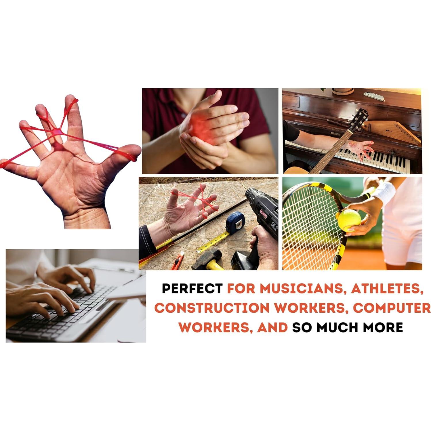 Ejercitador de Manos FlexEx - Fortalecedor de Agarre, 3 Resistencias