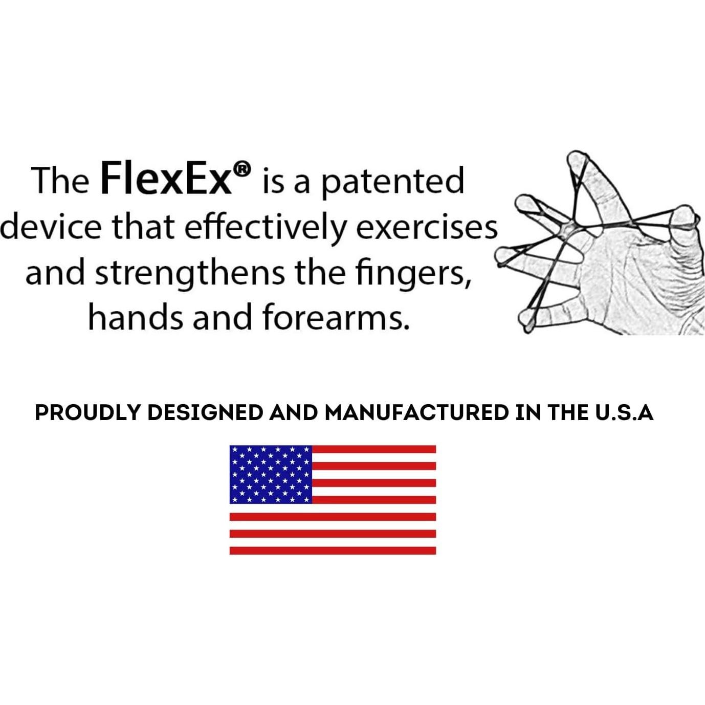 Ejercitador de Manos FlexEx - Fortalecedor de Agarre, 3 Resistencias