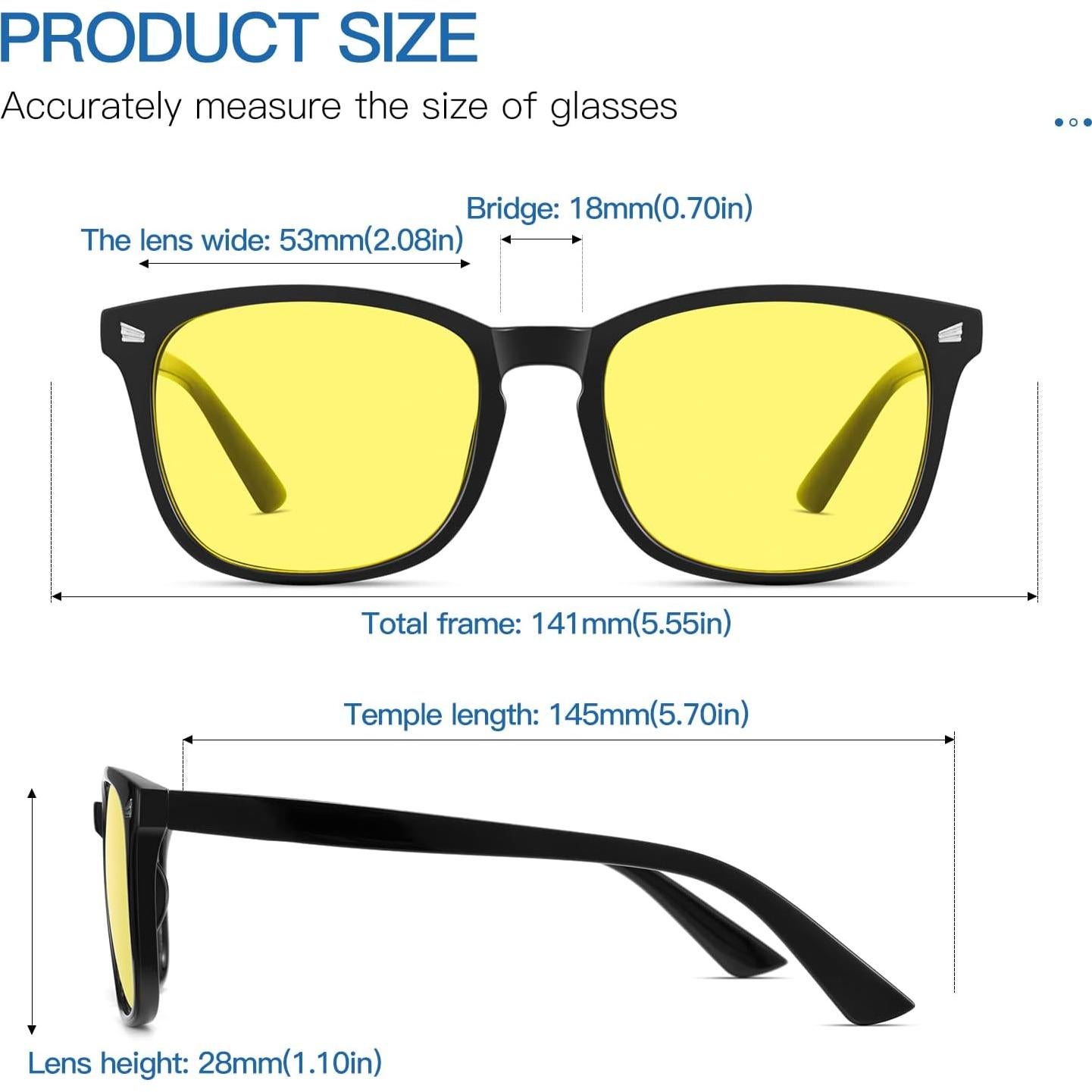 Gafas Gysnail Bloqueo Luz Azul Unisex Alivio Ocular