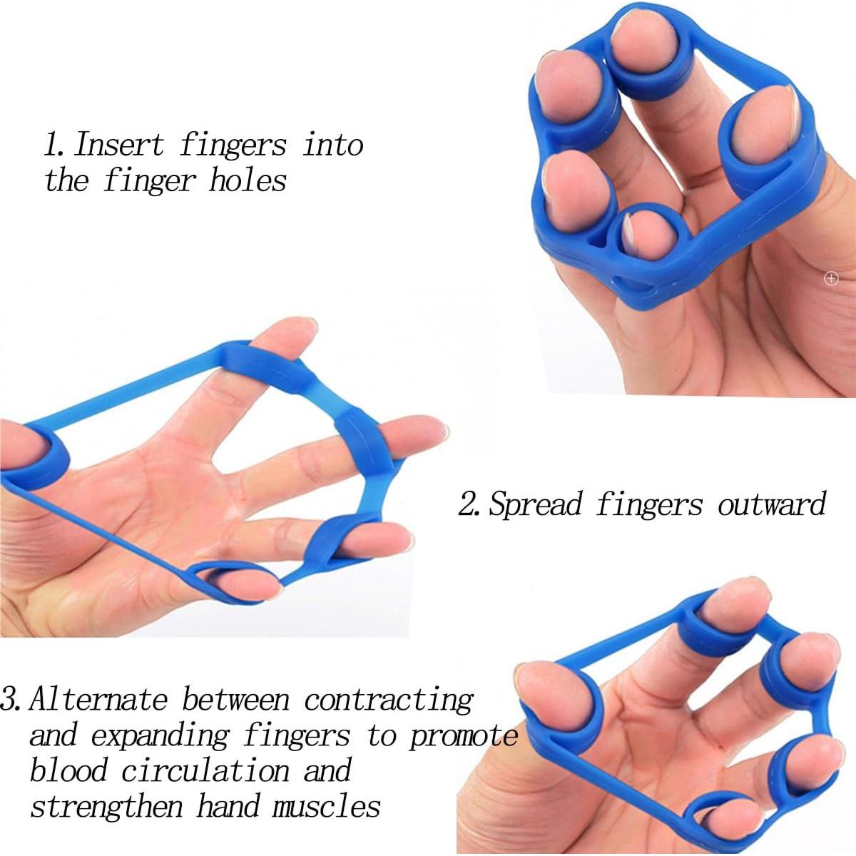 Entrenador de Fuerza de Agarre LAIYOHO - Set 6 Ejercitadores 3kg-5kg