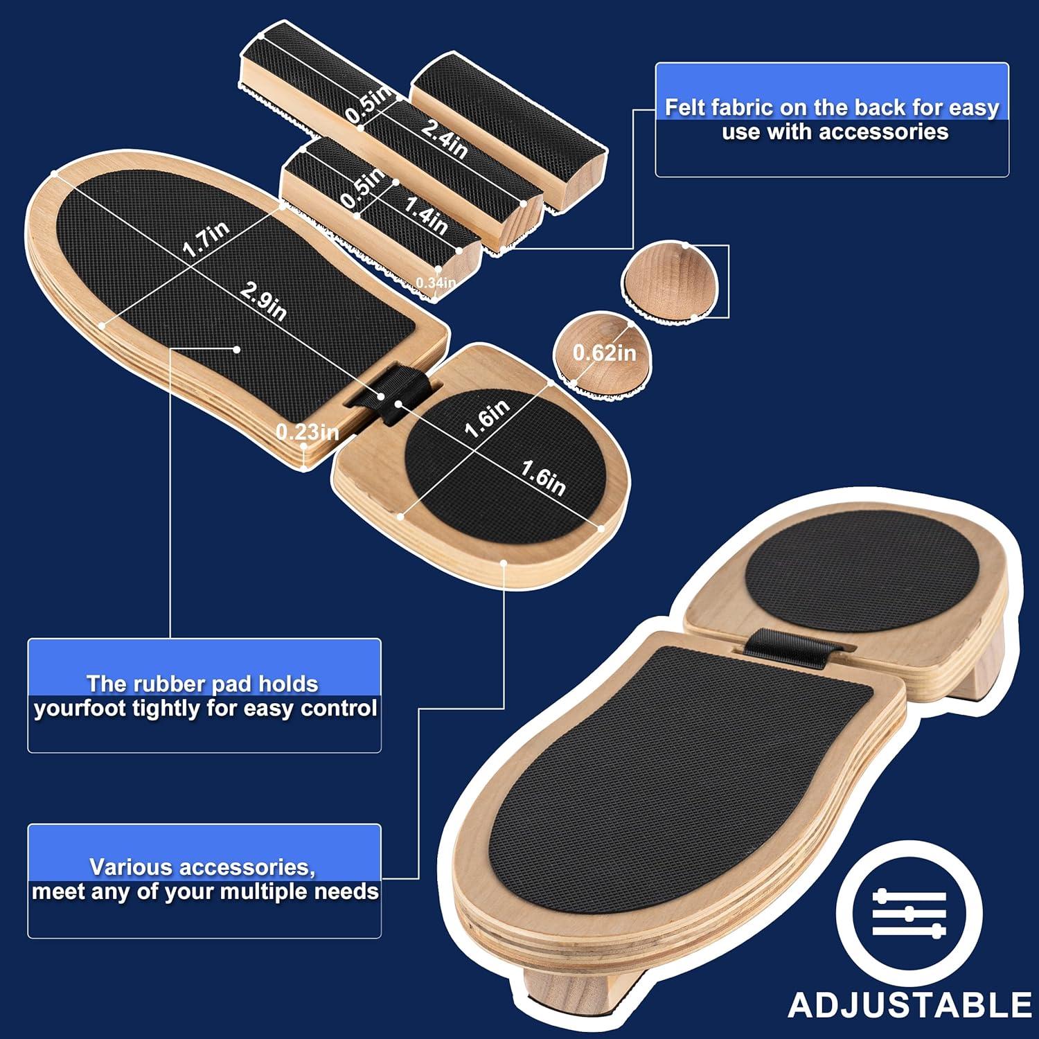 Entrenador de Fuerza para Tobillo VINJOE WQ - Tabla de Equilibrio Antideslizante