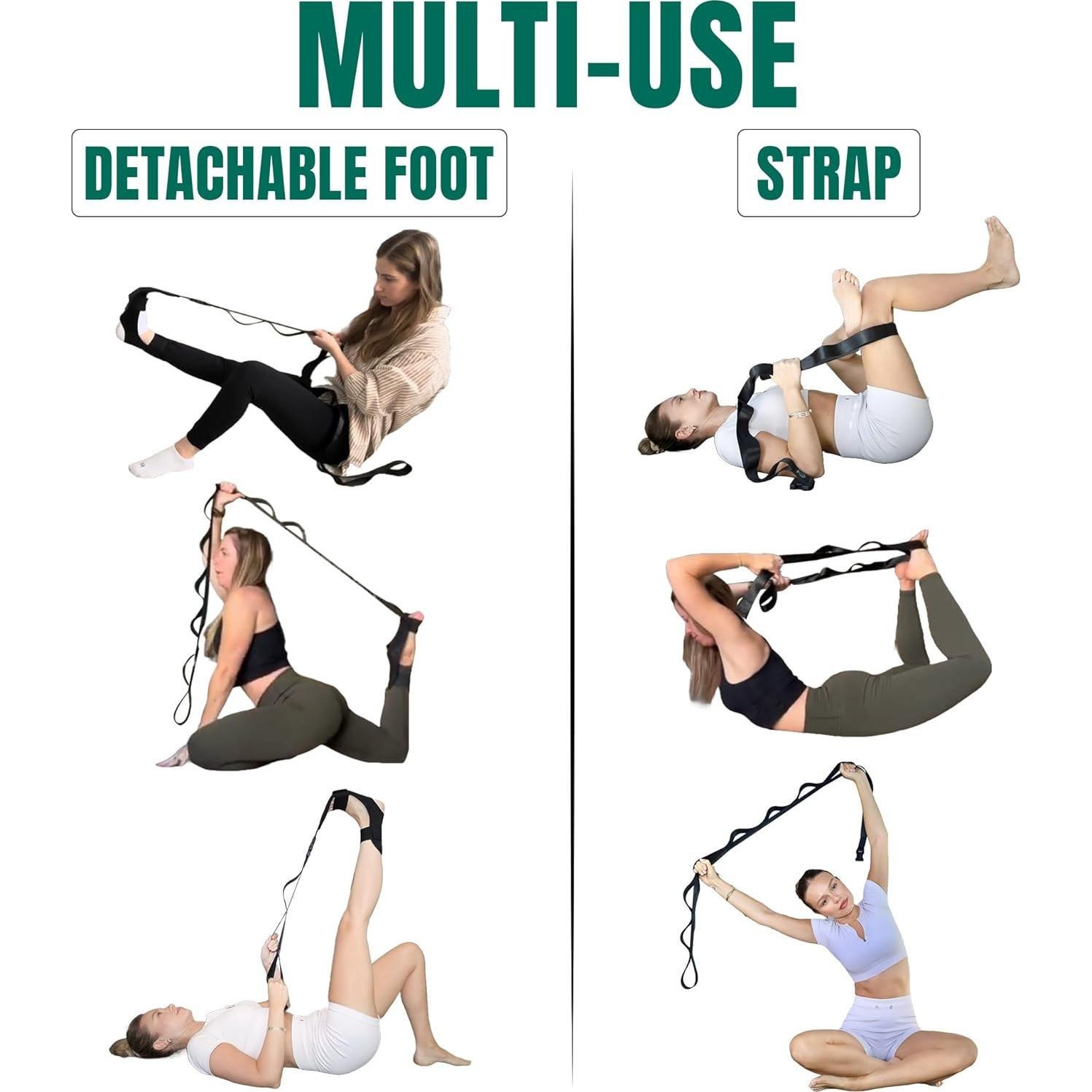 Correa de Estiramiento STRECTRA con Asas y Pie Desmontable